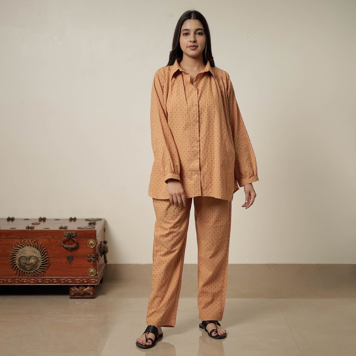 Jacquard Cotton Co-Ord Set 03