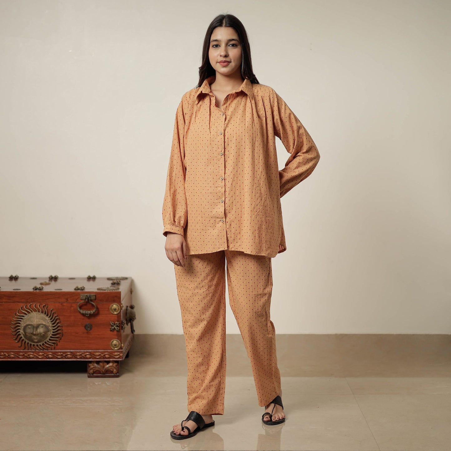 Jacquard Cotton Co-Ord Set 03