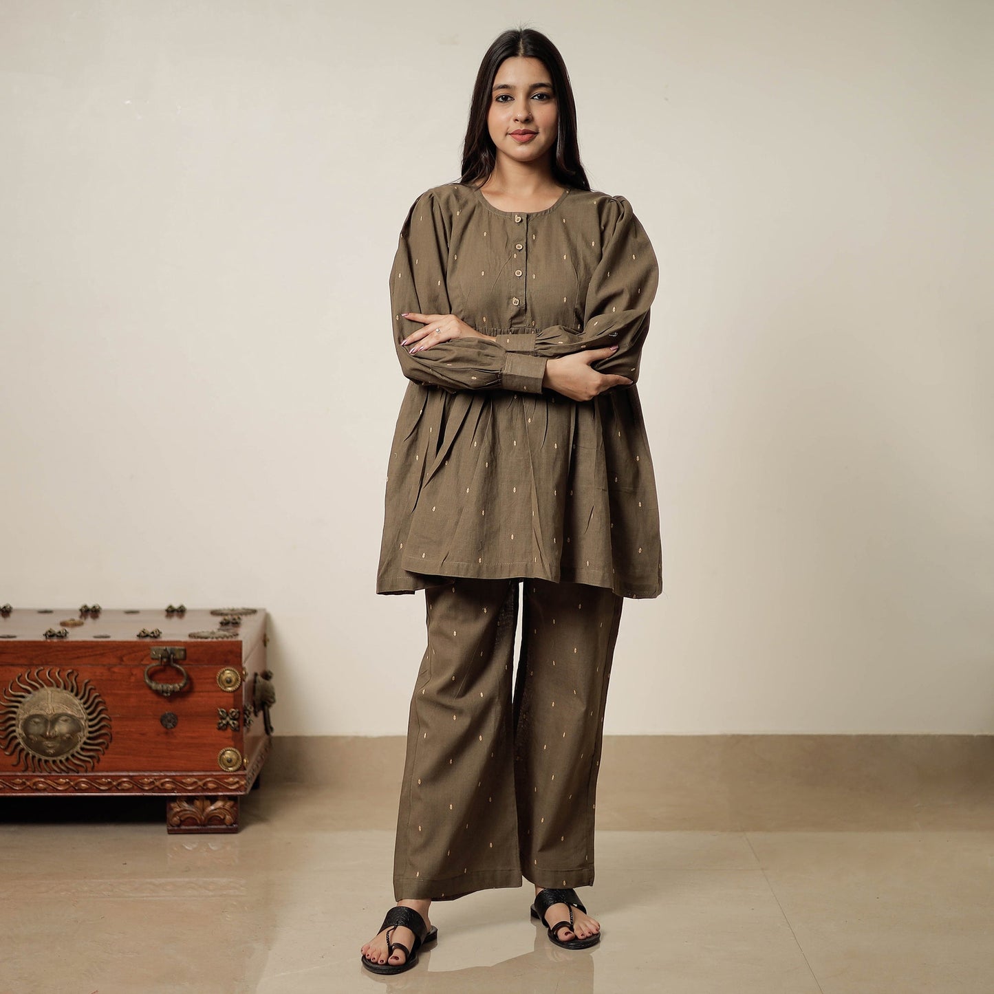 Jacquard Cotton Co-Ord Set 11