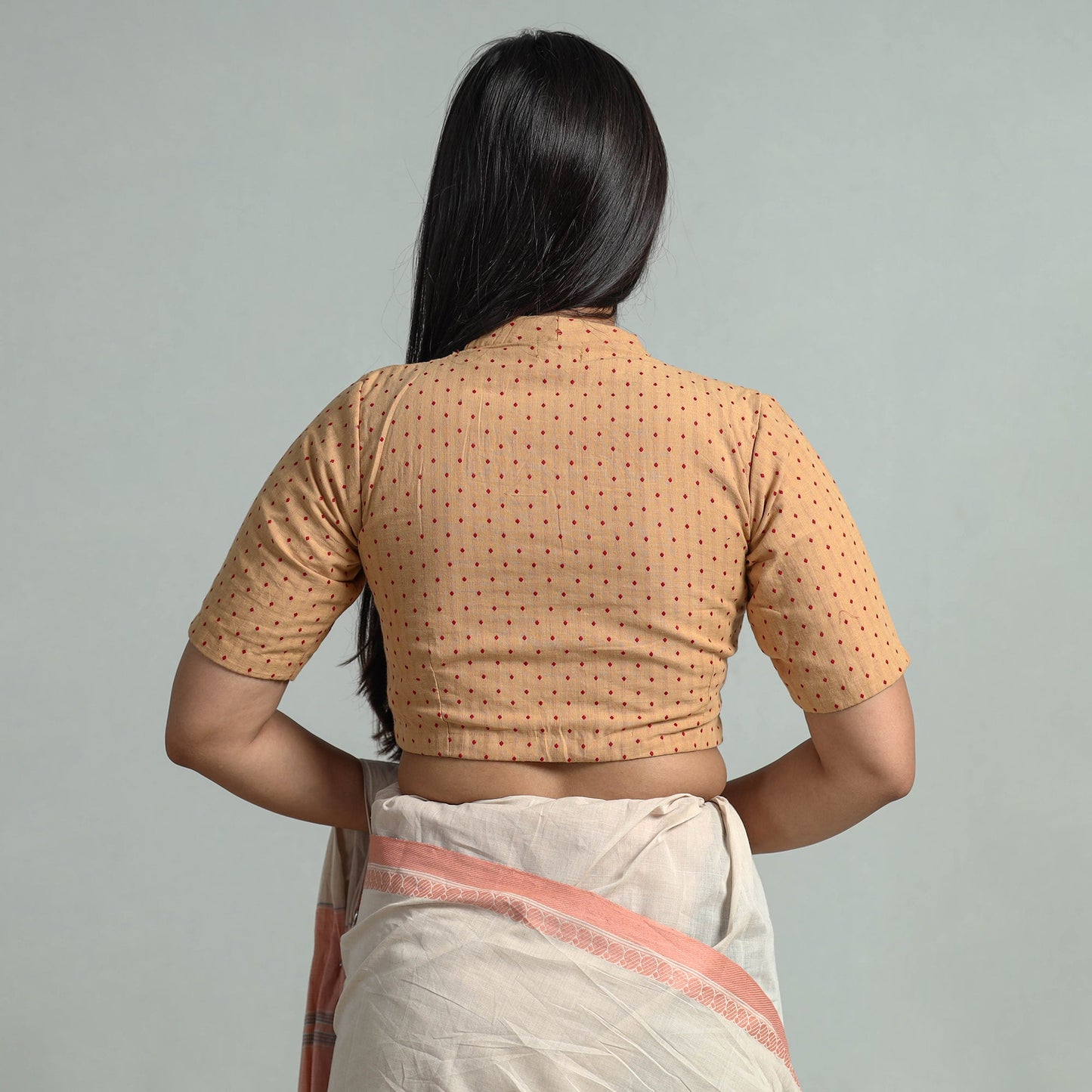 Buy Jacquard Weave Cotton Stitched Blouse