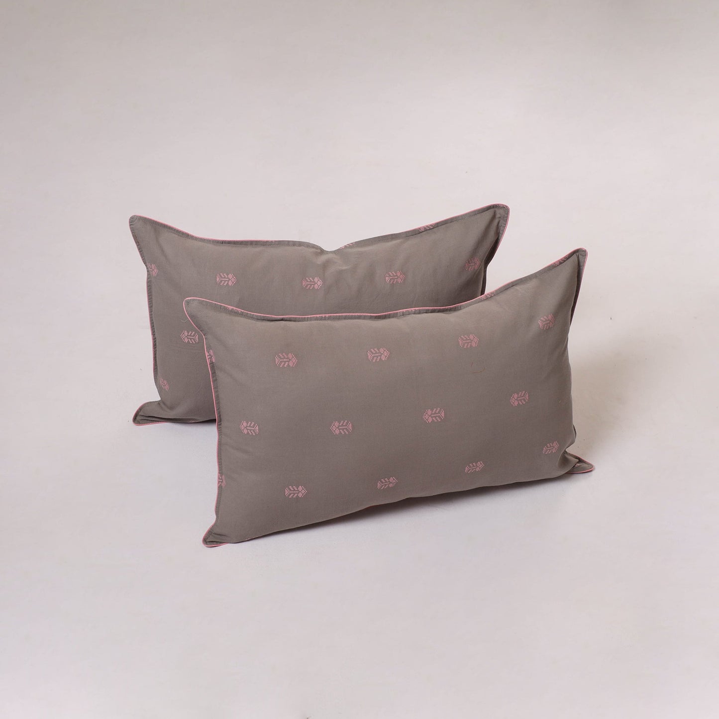 Jacquard weave pillow cover (set of 2) 09 - handcrafted