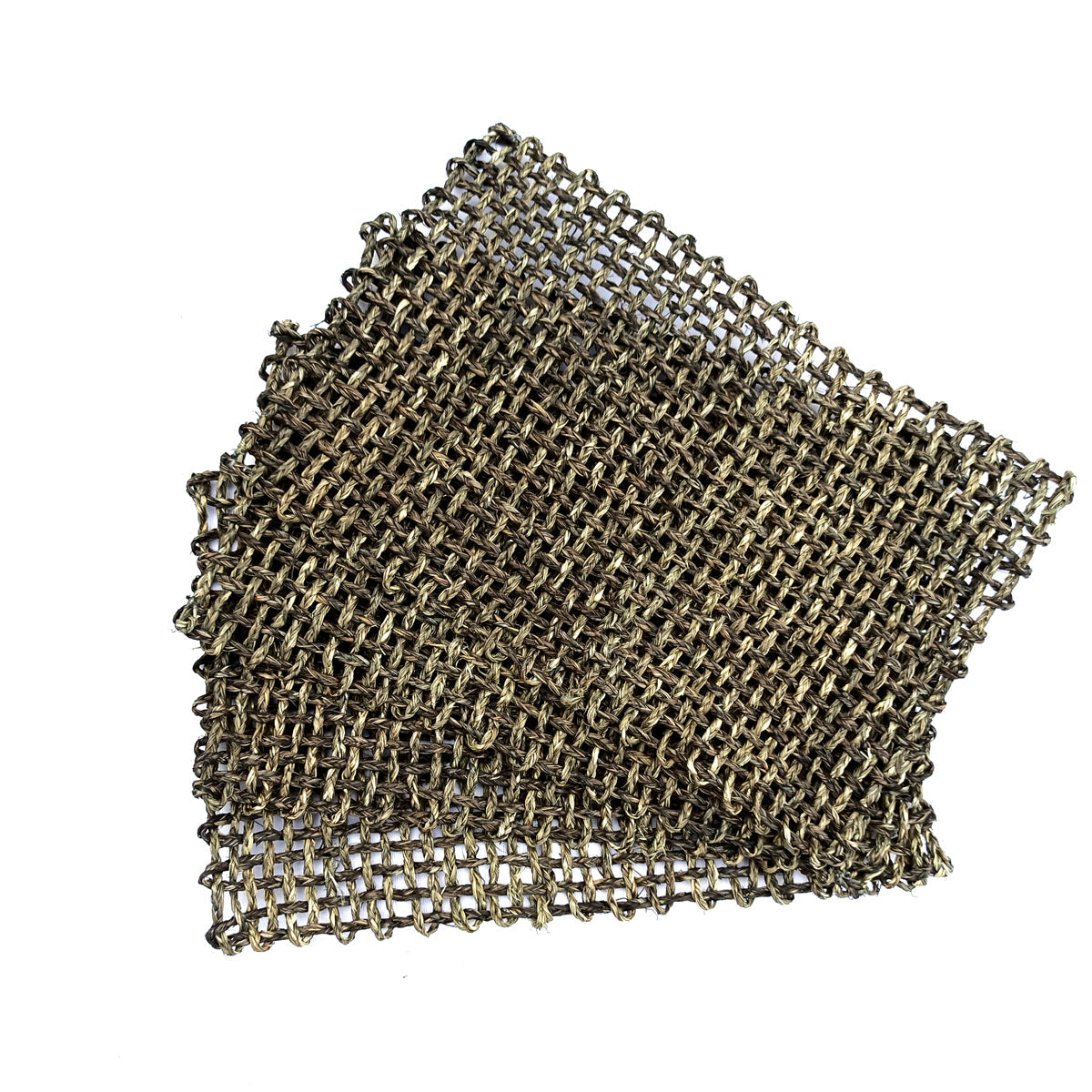 Brown Kadam Haat Handmade Sabai Grass Table Mats (Set Of 6)