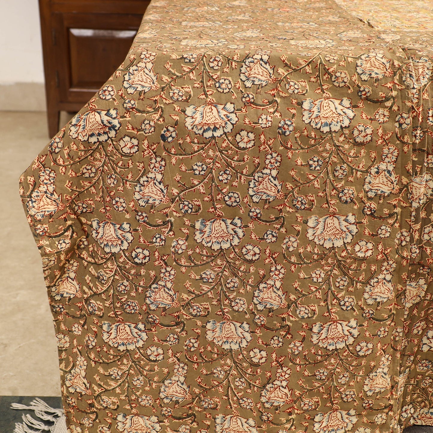 kalamkari double bed cover set