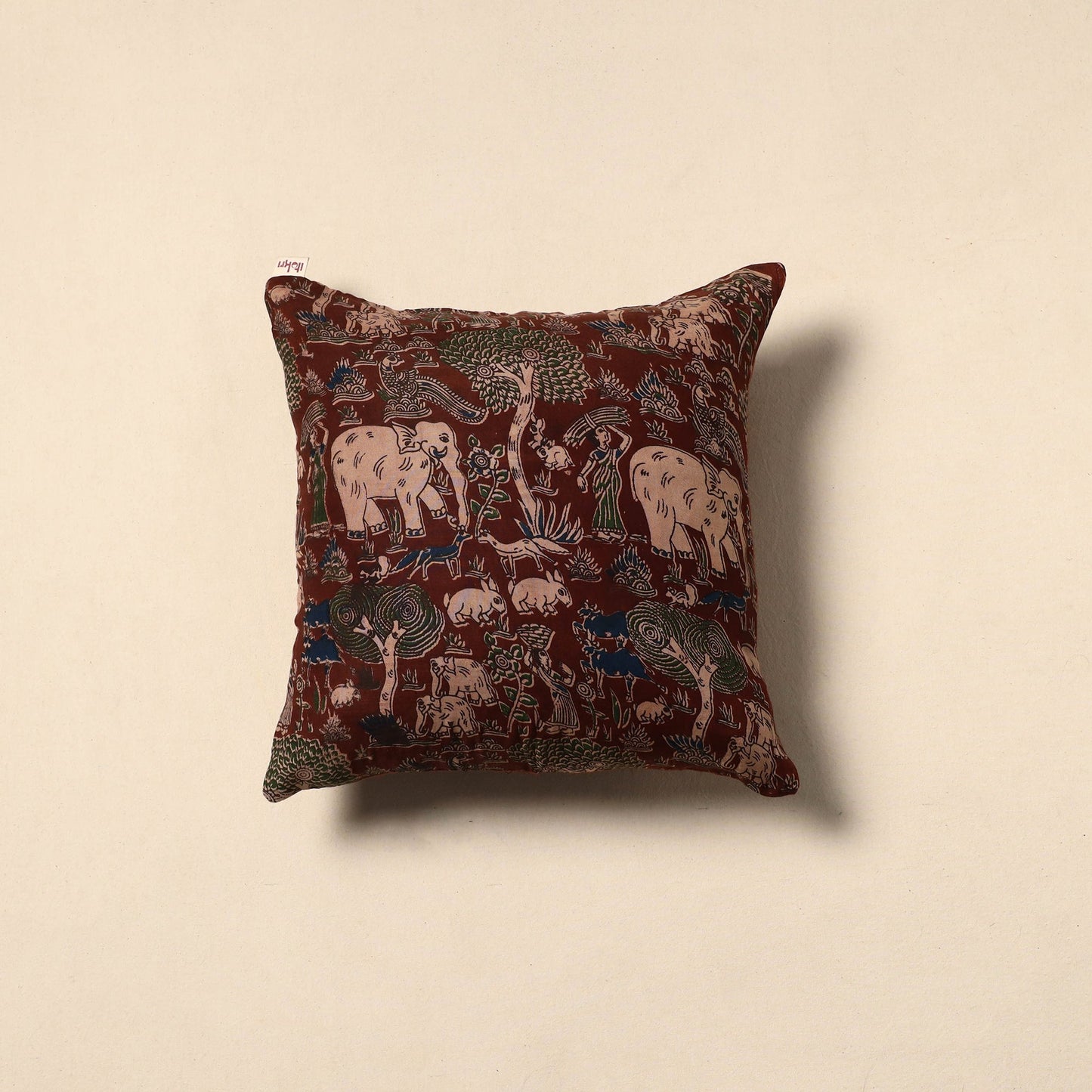 Kalamkari cushion cover 44 - handcrafted