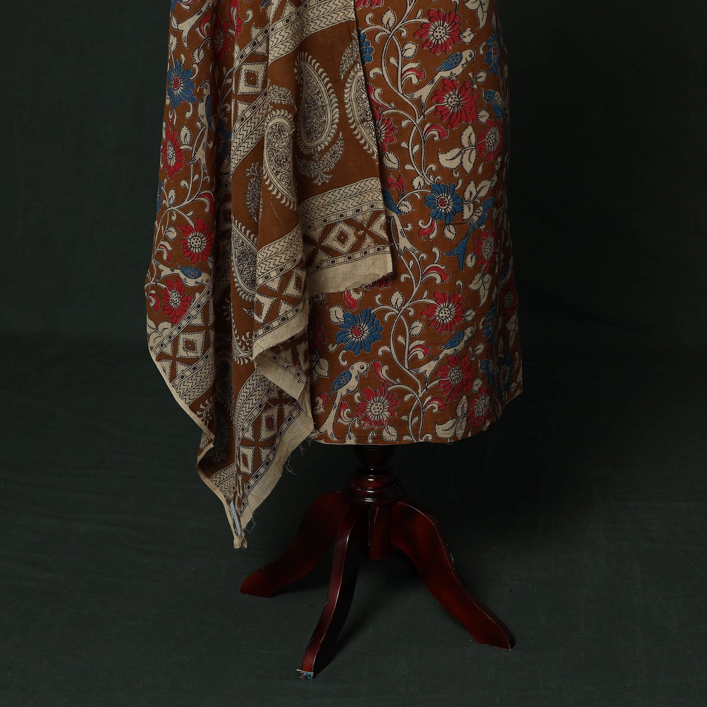 Kalamkari printed cotton 2pc unstitched dress material 07