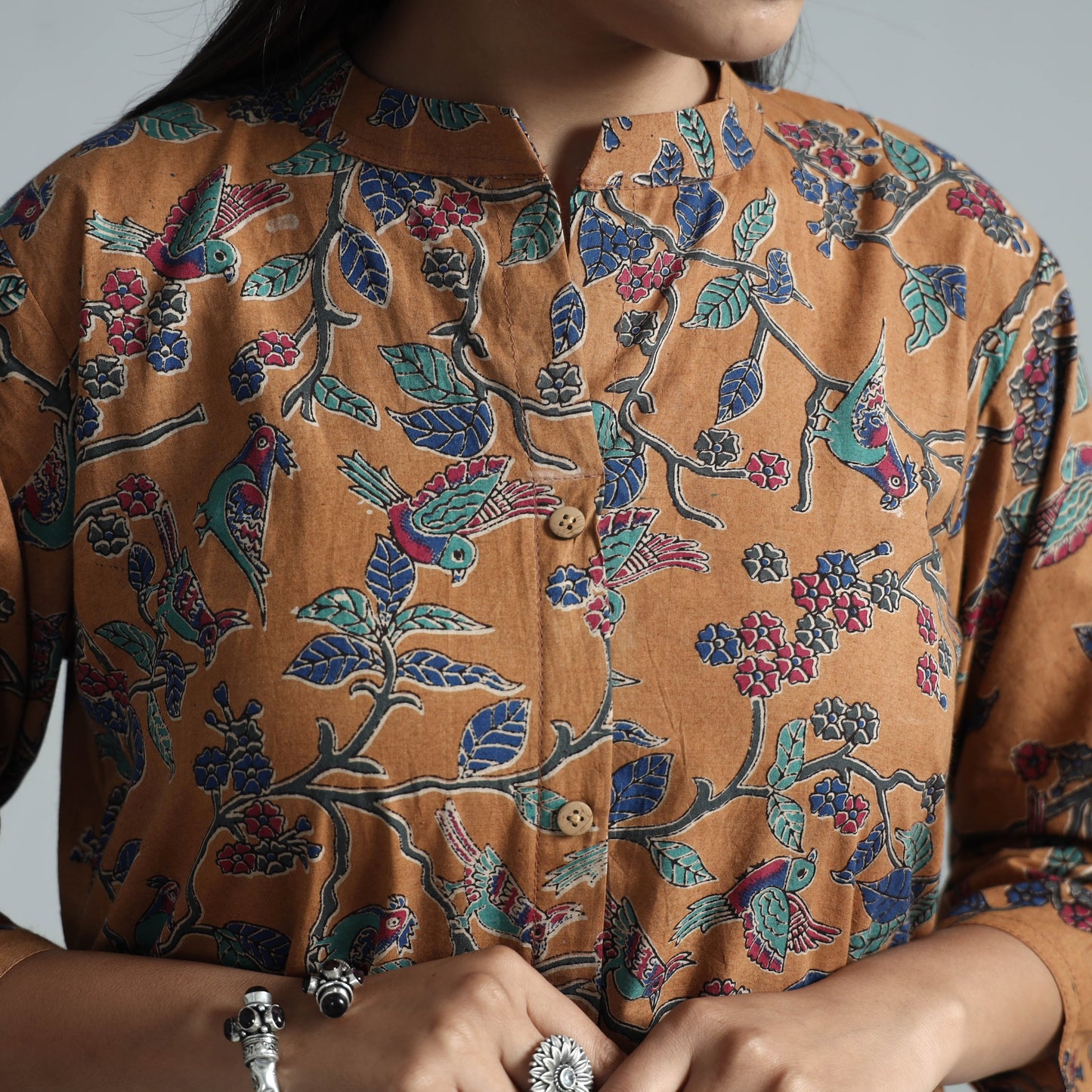 Kalamkari Printed Cotton Kurta For Women