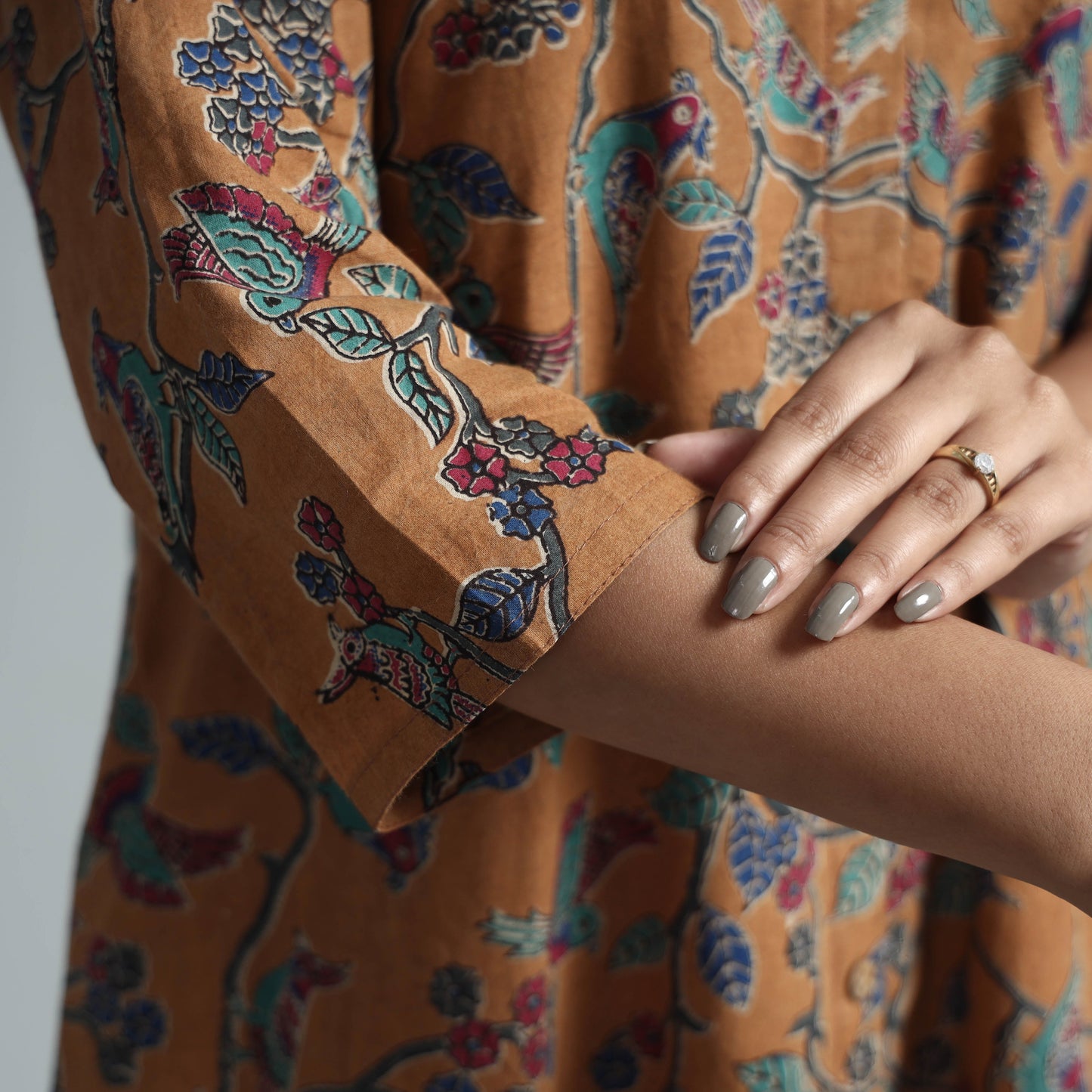 Kalamkari Printed Cotton Kurta For Women