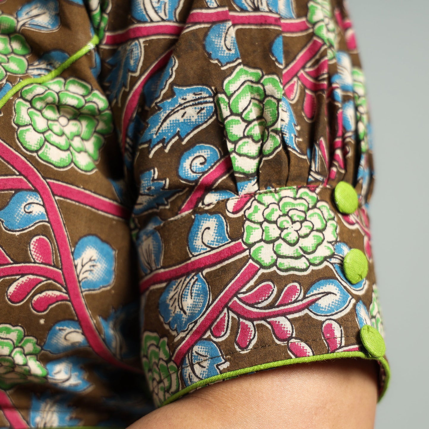 Kalamkari Printed Cotton Stitched Blouse
