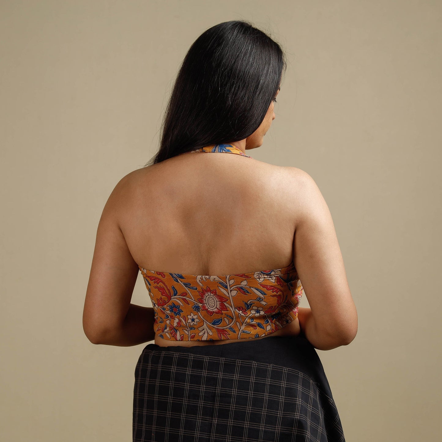 Buy Kalamkari Printed Cotton Stitched Blouse