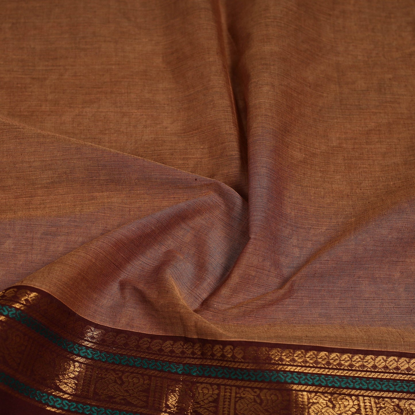 Kanchipuram cotton blouse piece 11 - handcrafted