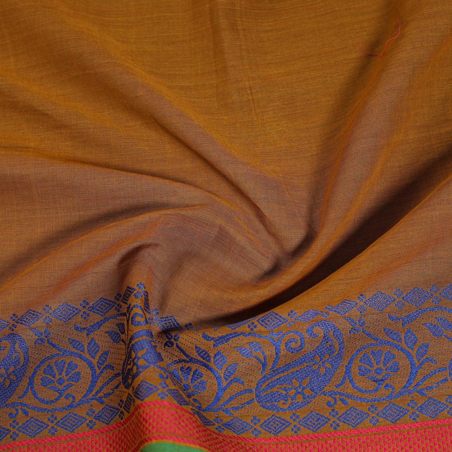 Kanchipuram cotton blouse piece 65 - handcrafted