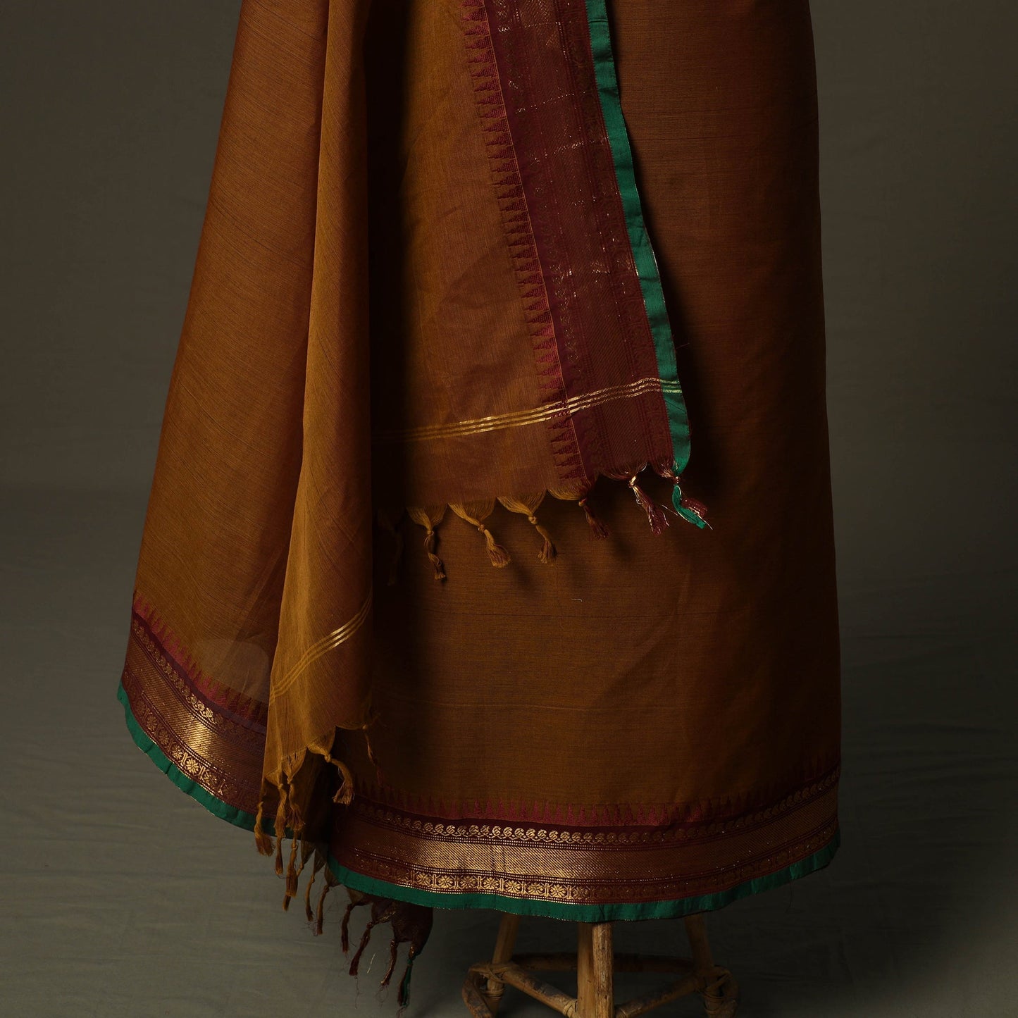 Kandangi chettinad cotton 2pc unstitched dress material 01