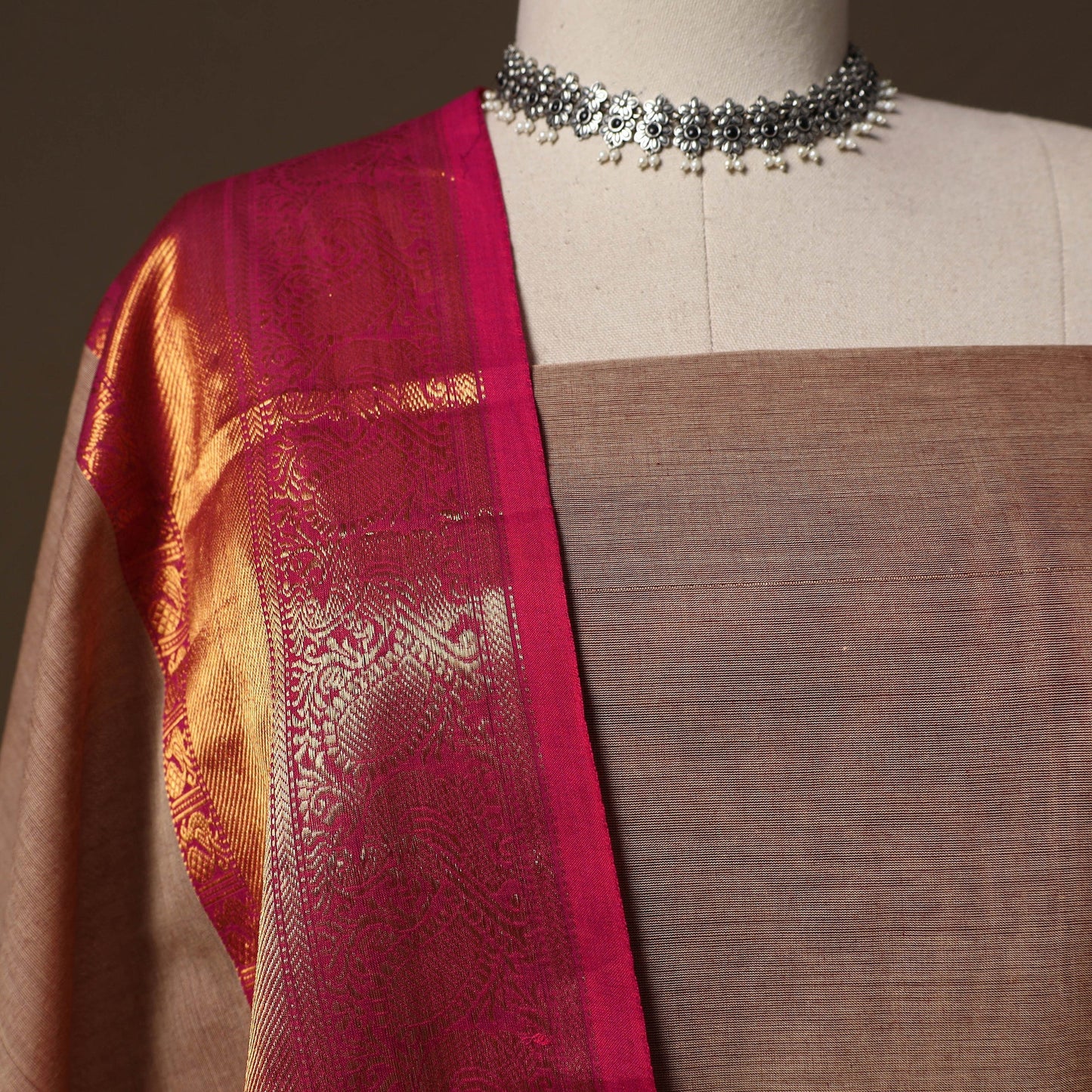 Kandangi chettinad cotton 2pc unstitched dress material 03