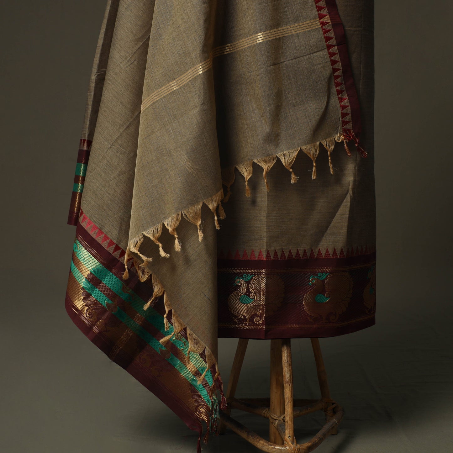 Kandangi chettinad cotton 2pc unstitched dress material 23