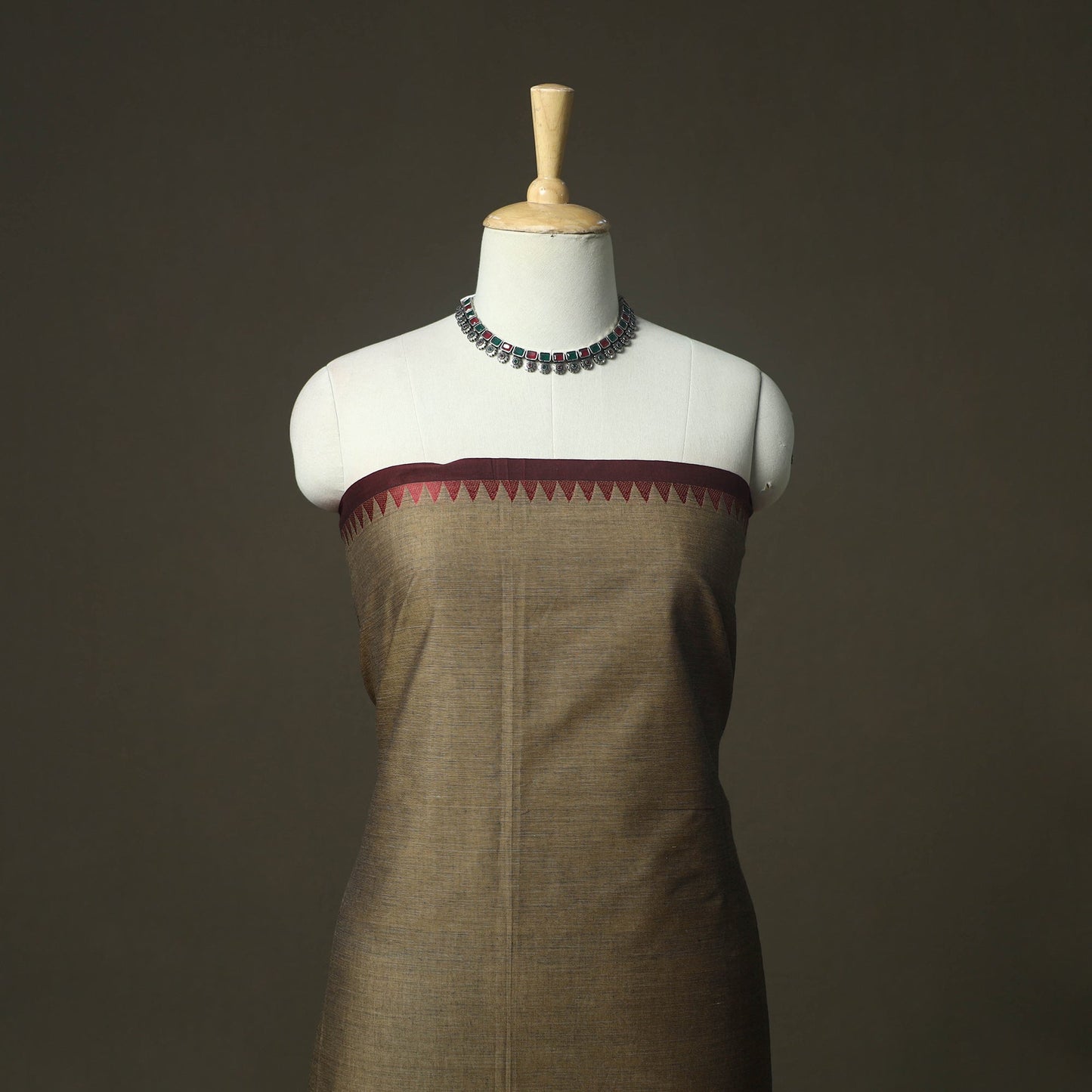 Kandangi chettinad cotton 2pc unstitched dress material 23
