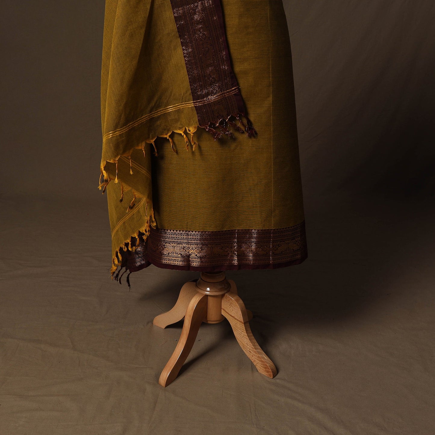 Kandangi chettinad cotton 2pc unstitched dress material 46