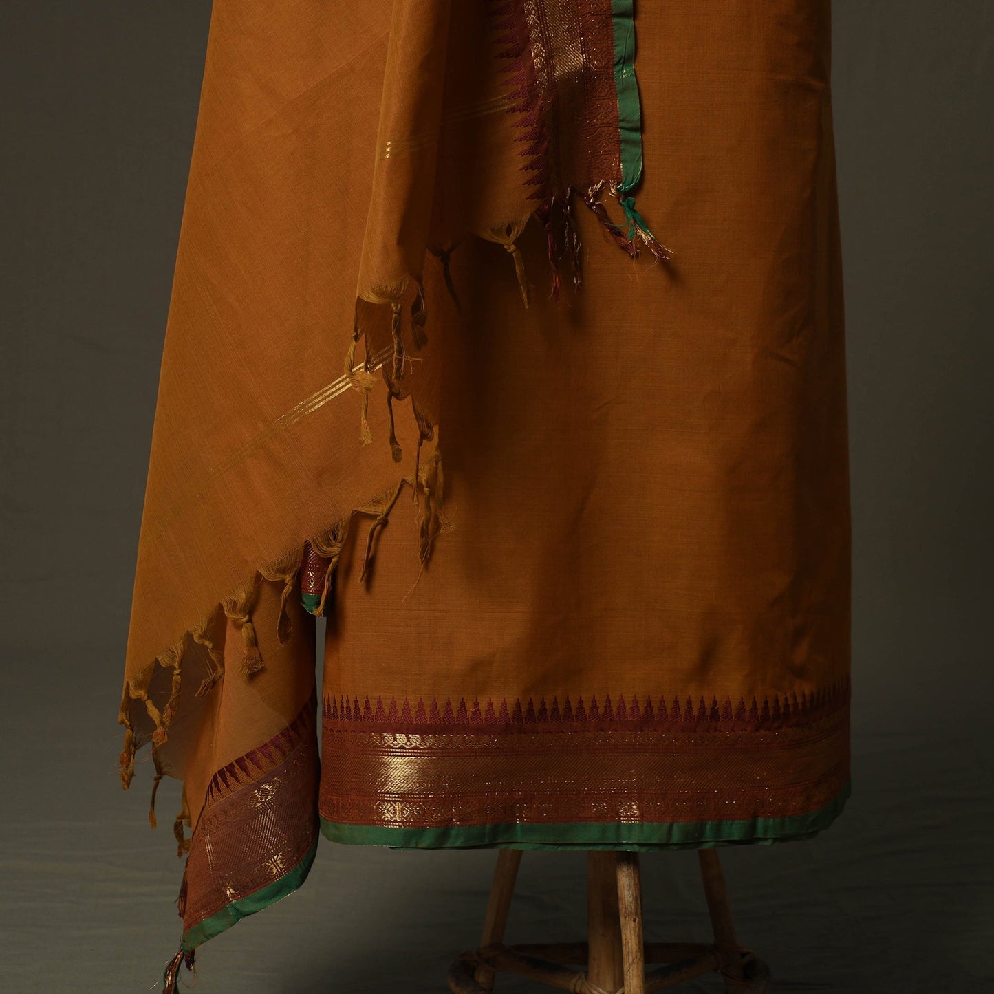 Kandangi chettinad cotton 2pc unstitched dress material 52