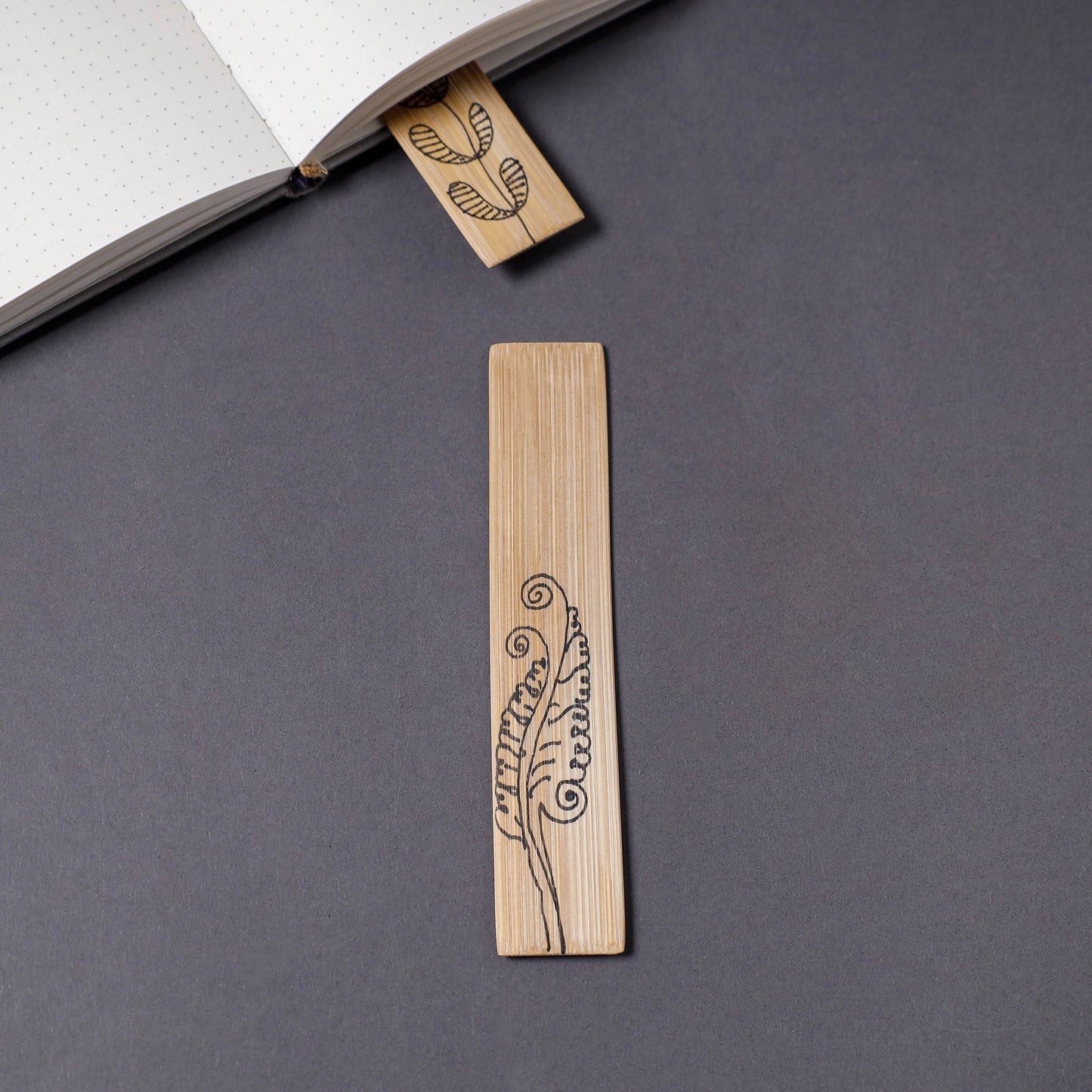 Buy Kerala Handpainted Bamboo Bookmark