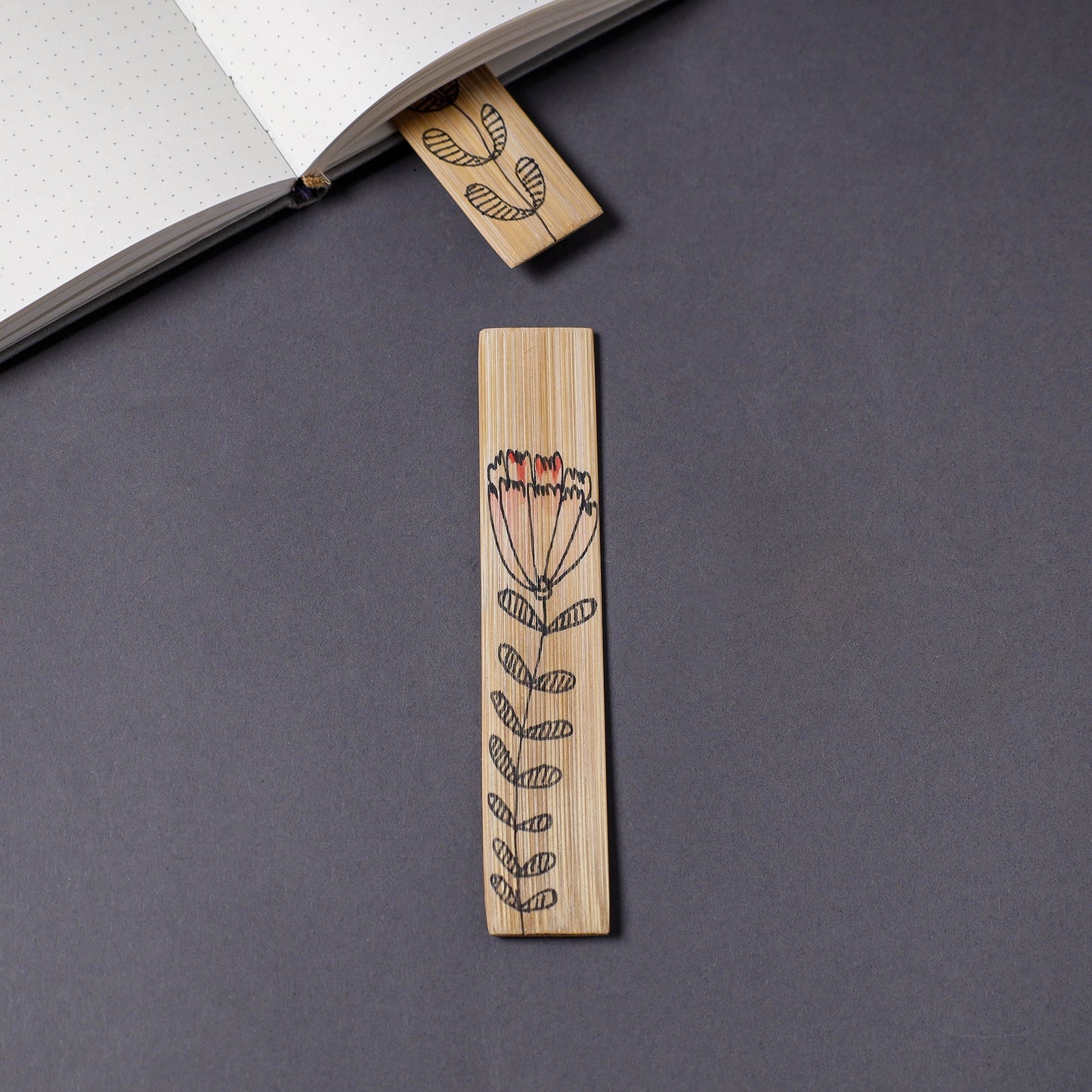 Buy Kerala Handpainted Bamboo Bookmark