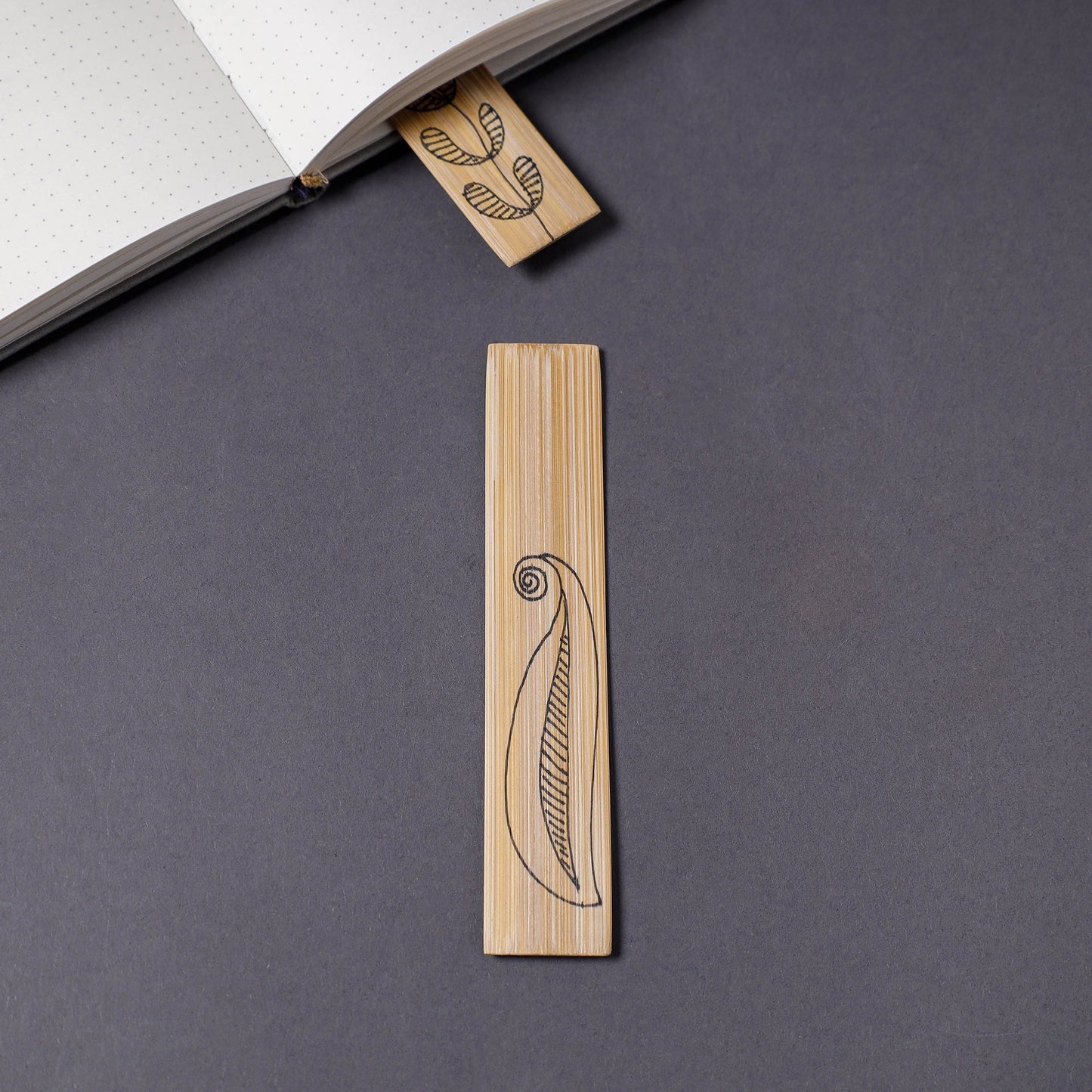 Buy Kerala Handpainted Bamboo Bookmark