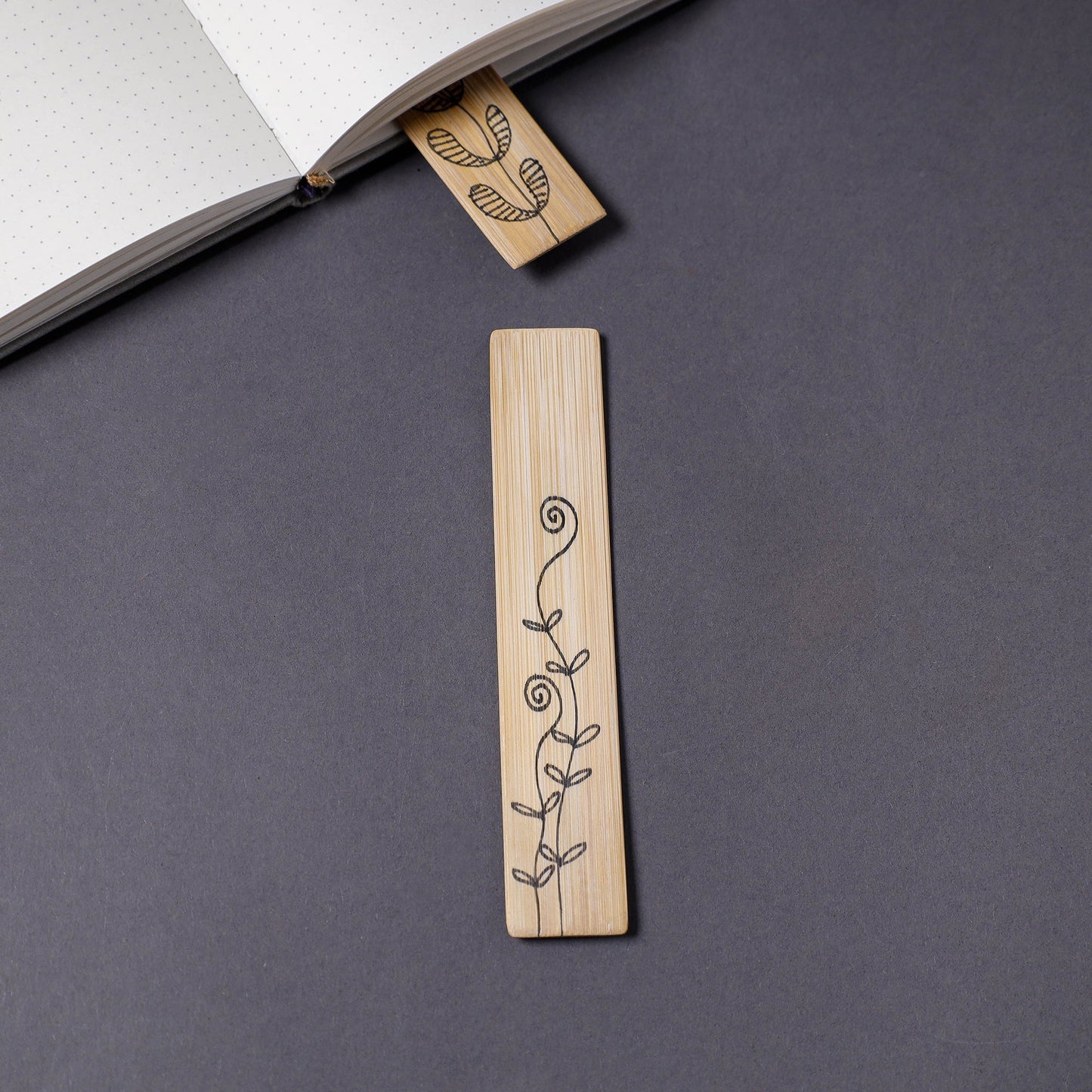 Buy Kerala Handpainted Bamboo Bookmark