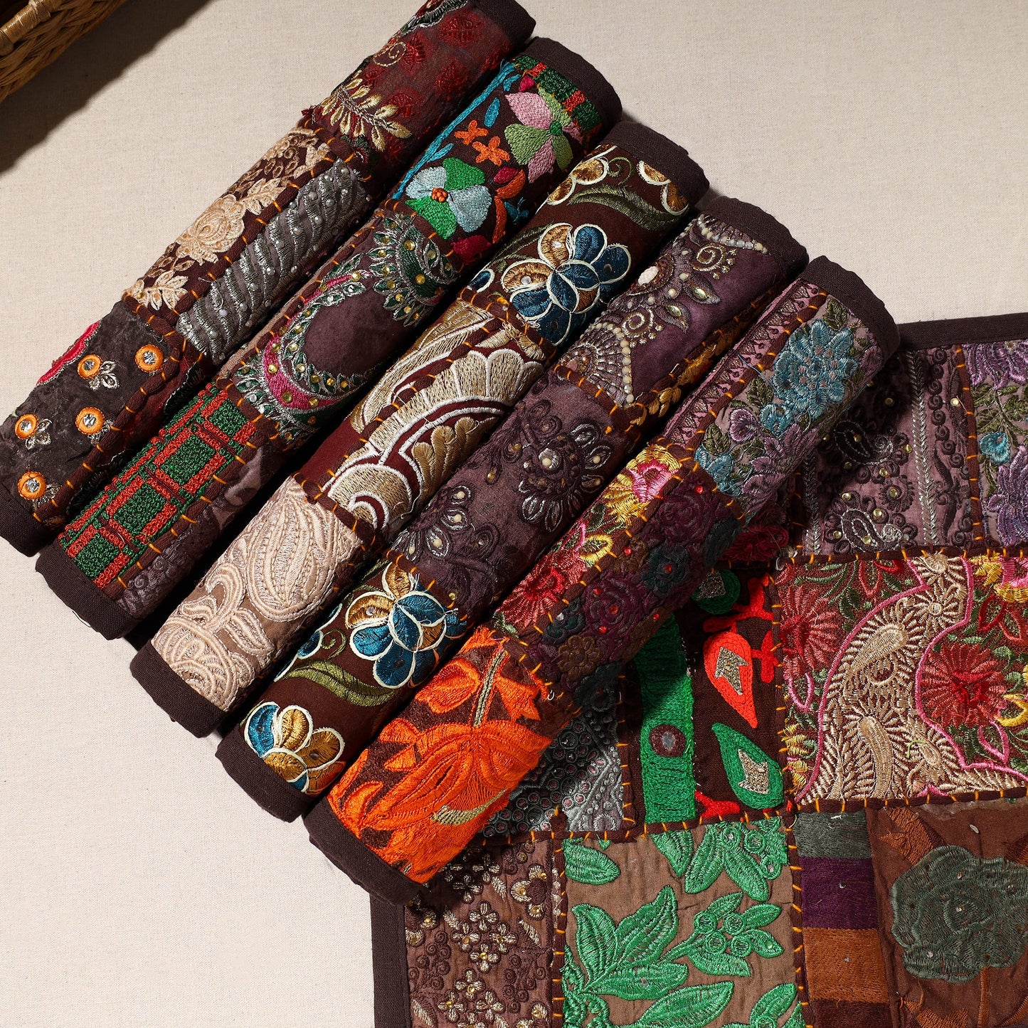 Khambadiya Cotton Table Mat - Handcrafted Elegance