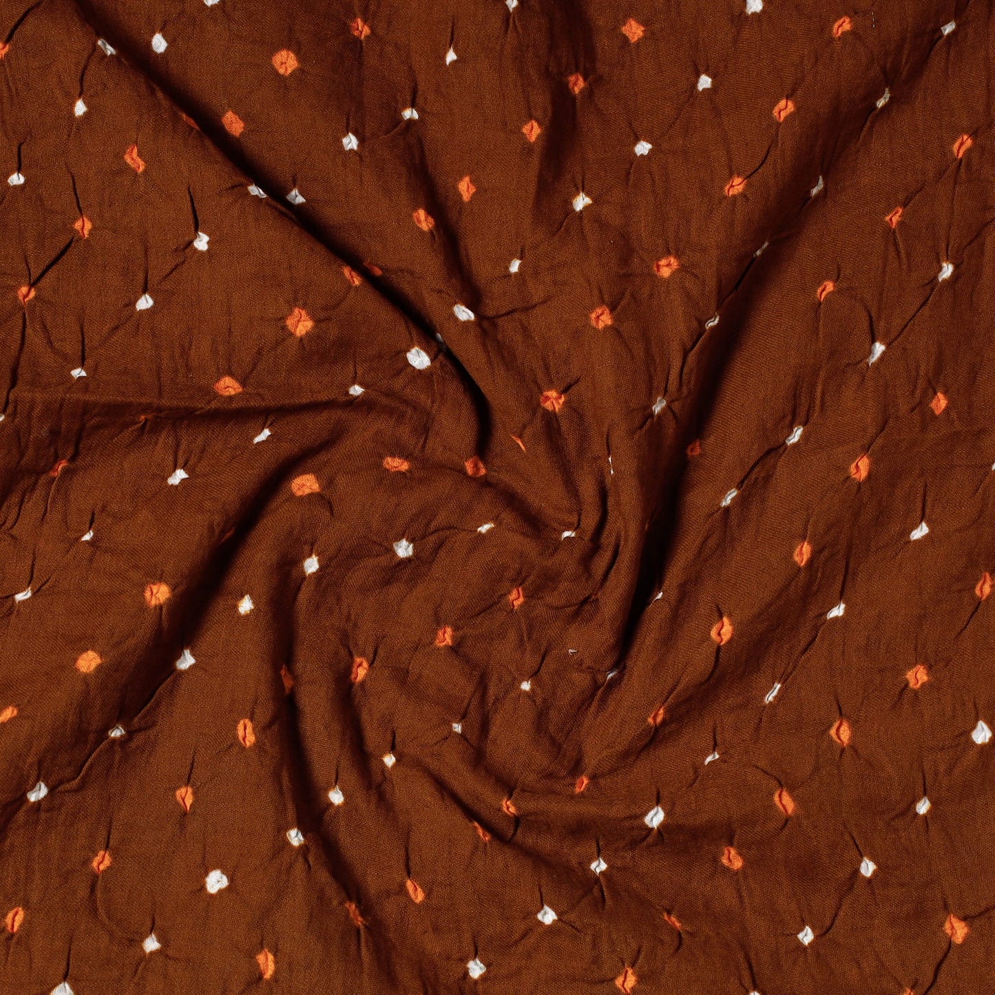 Kutch Bandhani Tie-Dye Mul Cotton Precut Fabric