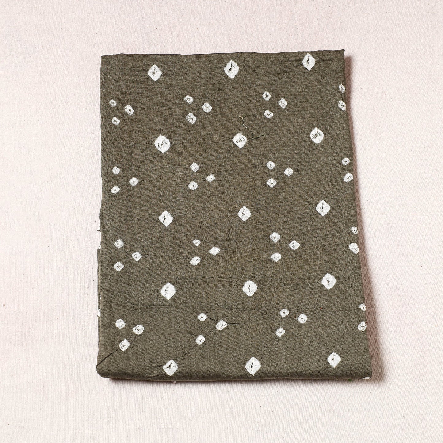 Kutch Bandhani Tie-Dye Satin Cotton Precut Fabric