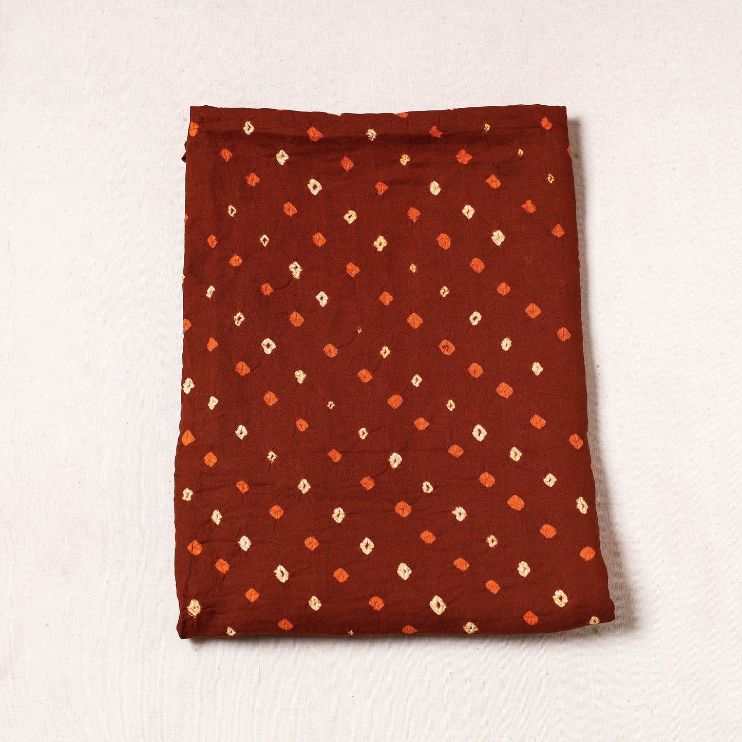 Kutch Bandhani Tie-Dye Satin Cotton Precut Fabric
