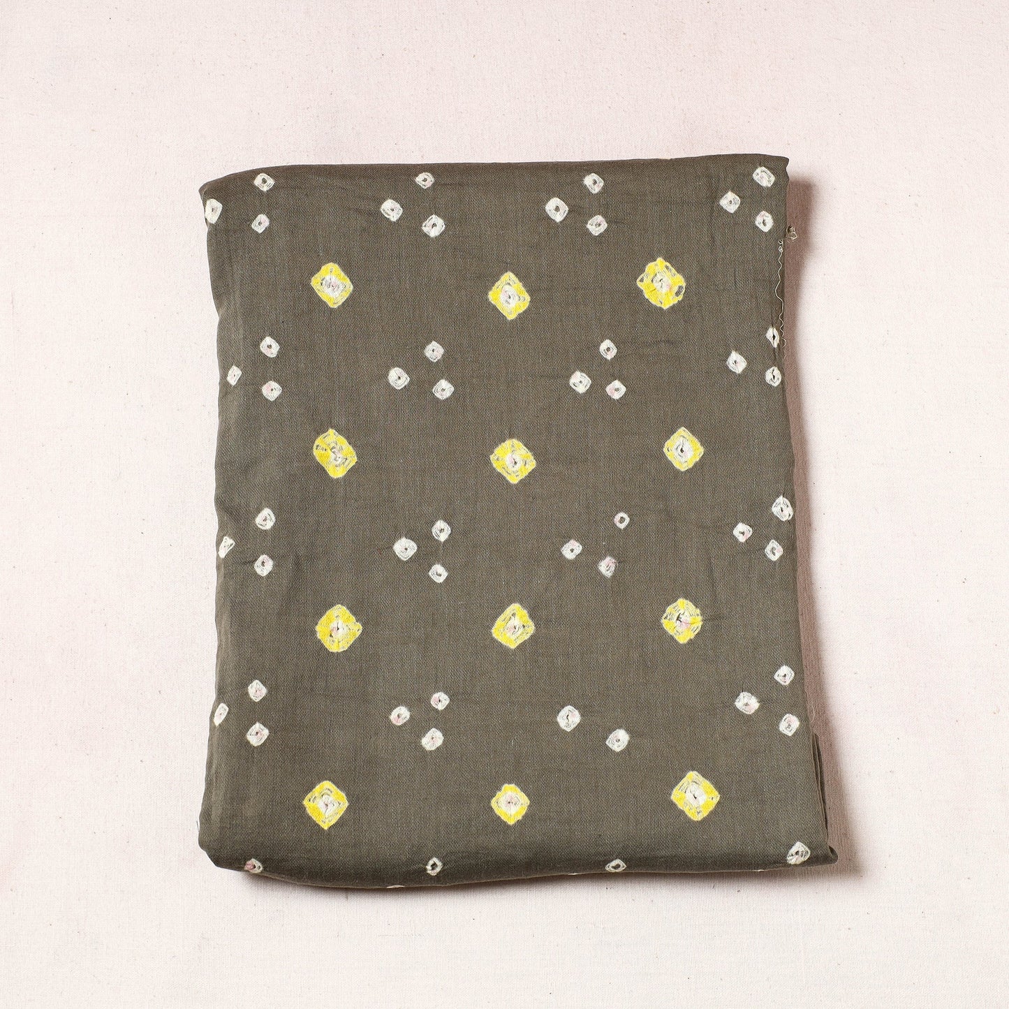 Kutch Bandhani Tie-Dye Satin Cotton Precut Fabric