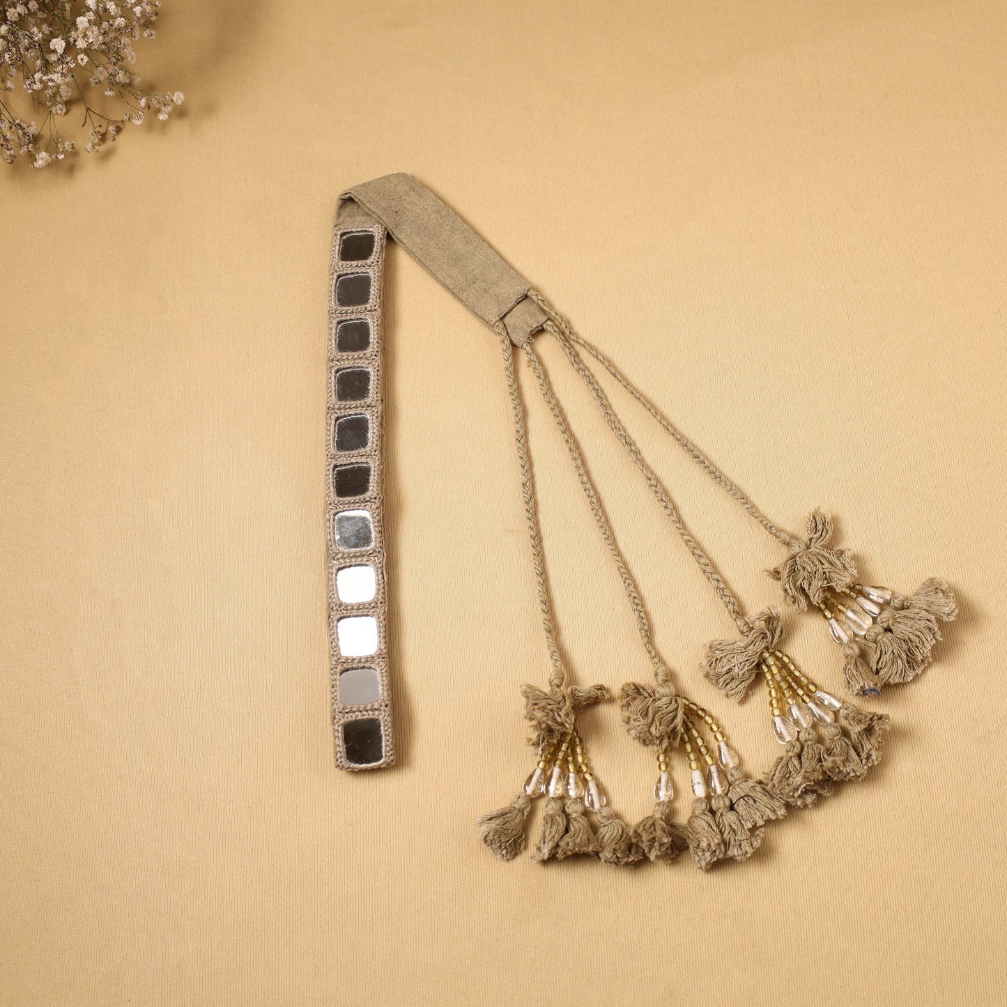 Kutch embroidery mirror work dori waist belt / kamarbandh