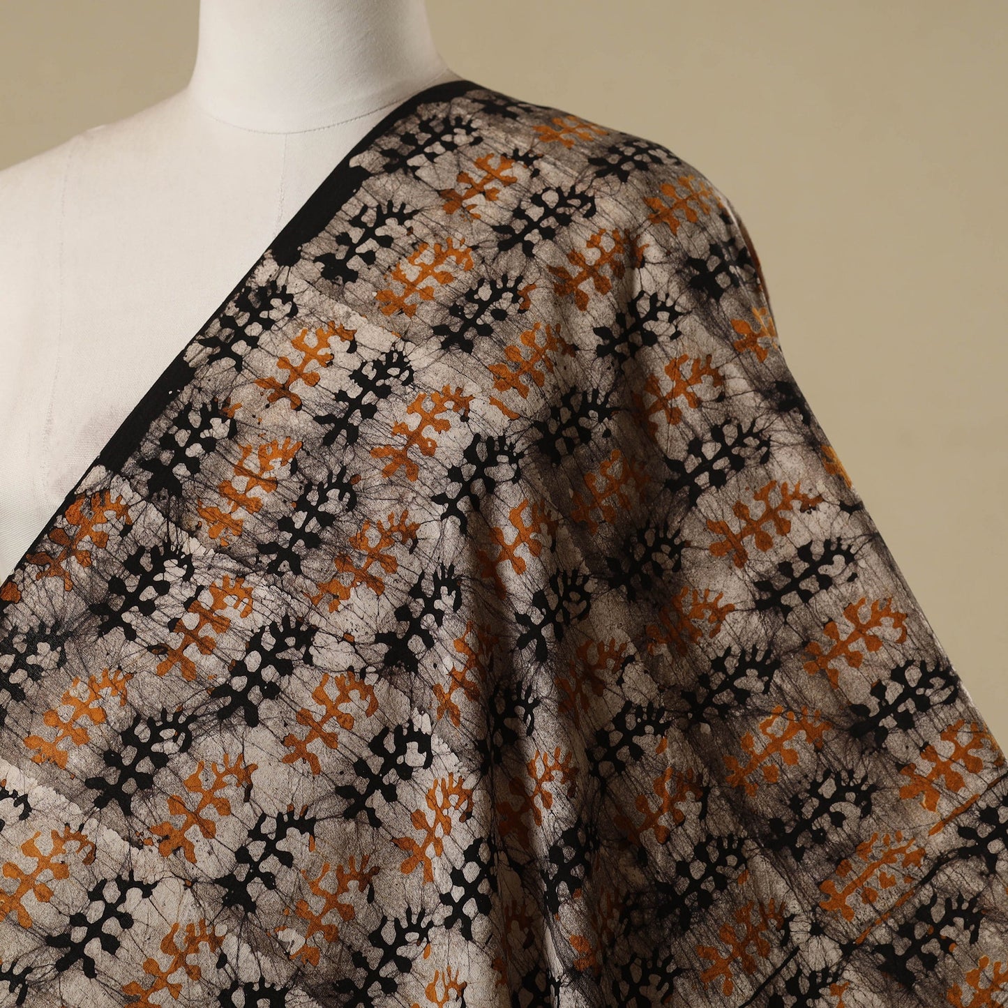 Kutch hand batik cotton fabric 07 - handcrafted
