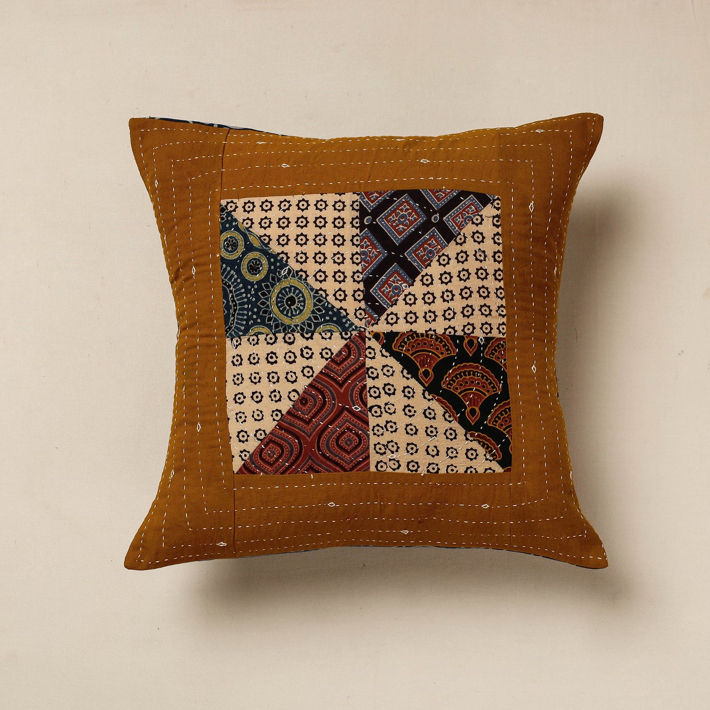 Ajrakh Cushion Cover