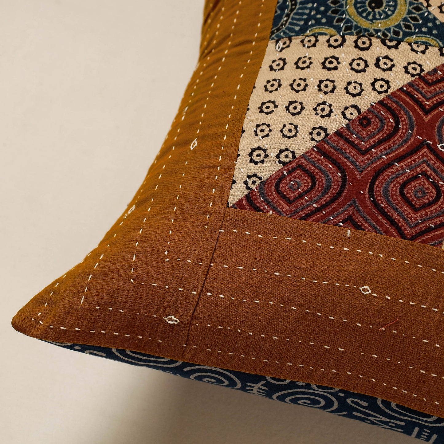 Ajrakh Cushion Cover