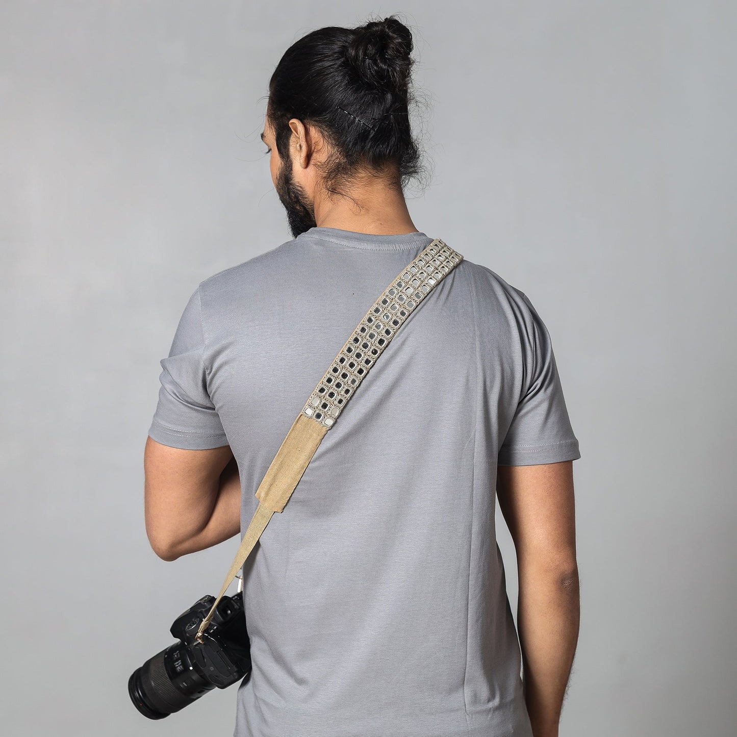 Mirror Work Kutch Embroidery Fabric Camera Belt