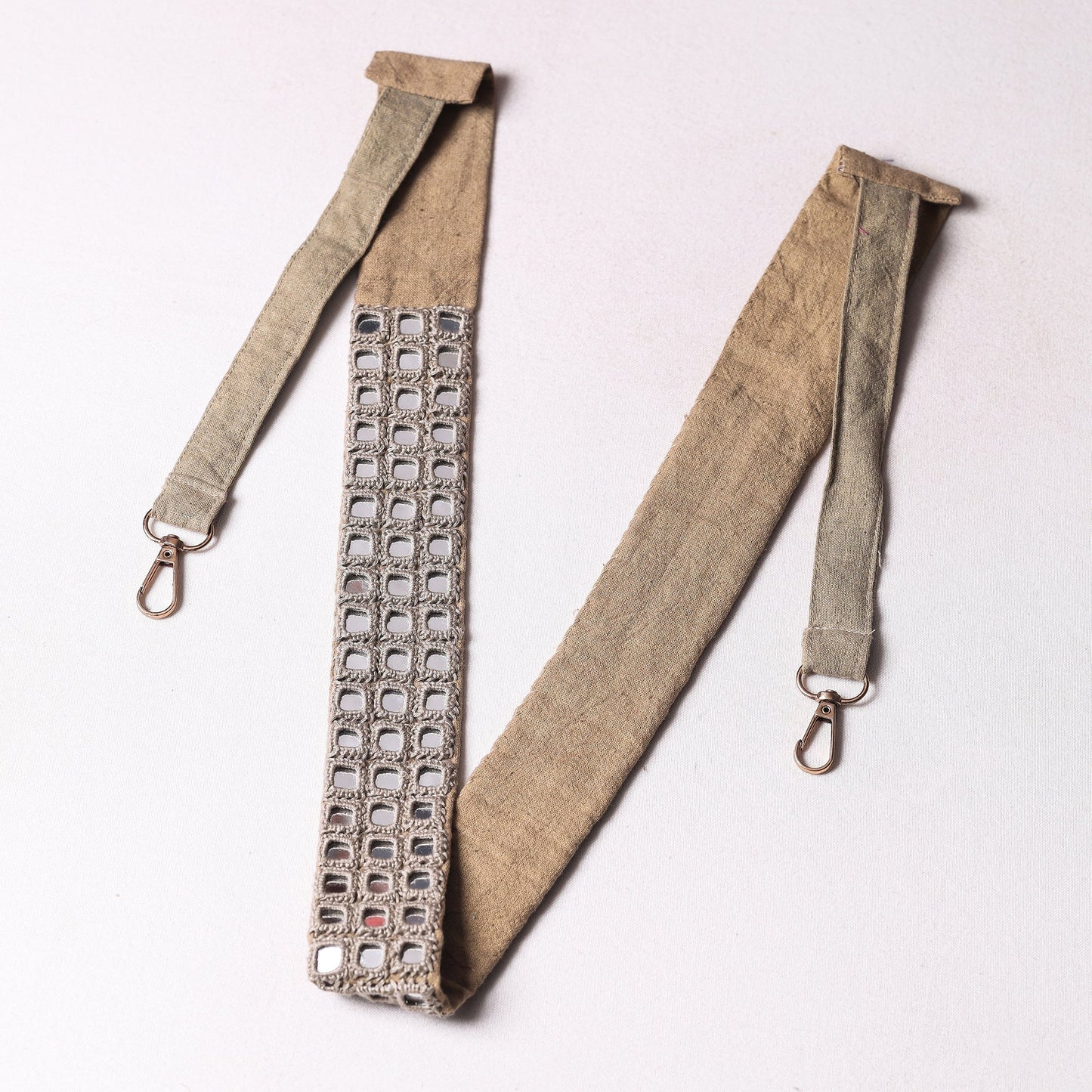 Mirror Work Kutch Embroidery Fabric Camera Belt