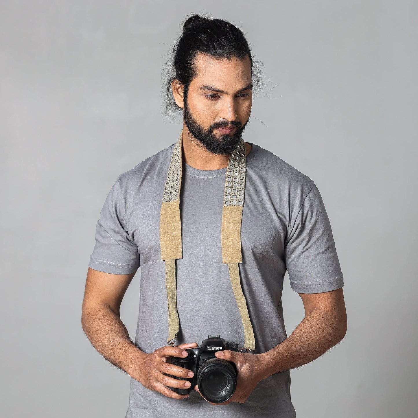 Mirror Work Kutch Embroidery Fabric Camera Belt