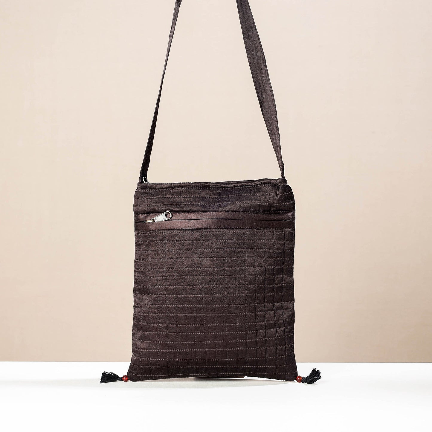 Buy Kutch Rabari Hand Embroidery Mashru Silk Sling Bag Online at iTokri.com