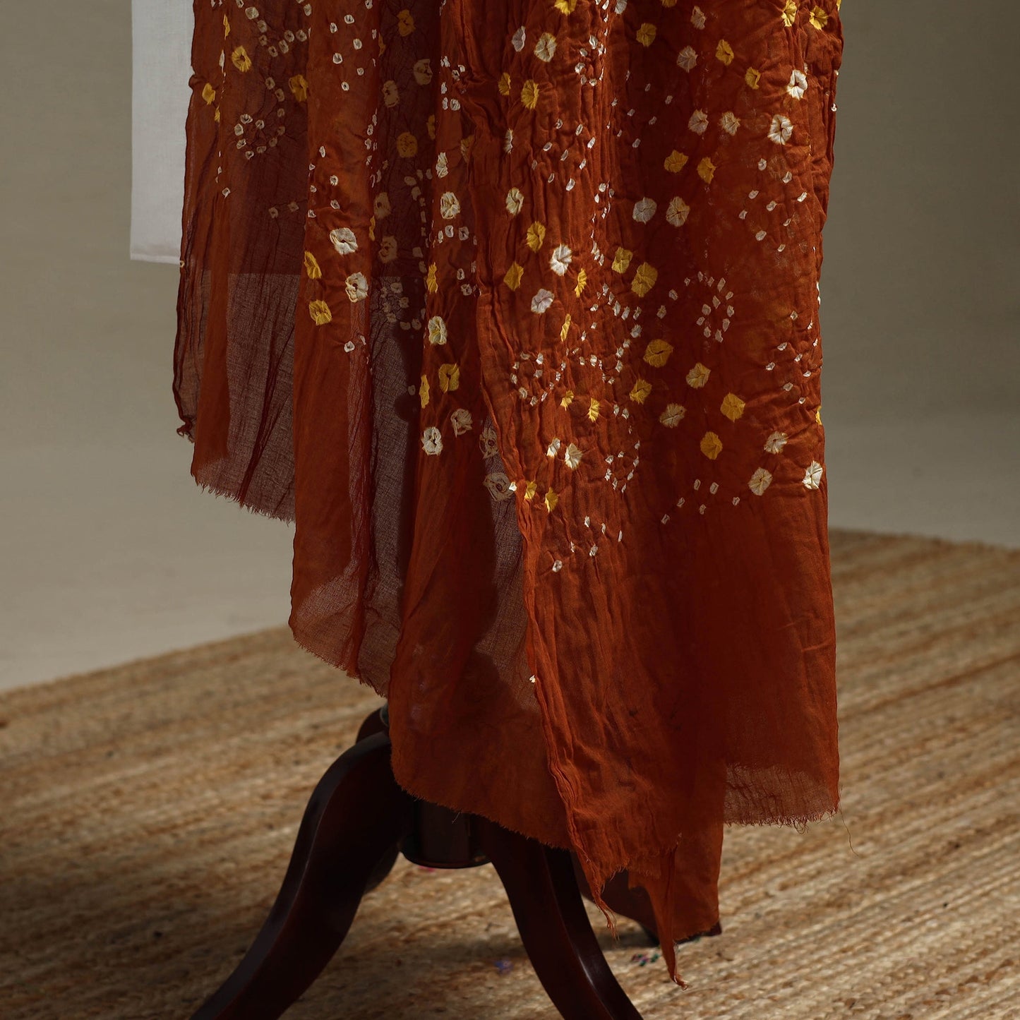 Kutch tie-dye cotton bandhani dupatta 69 - handcrafted