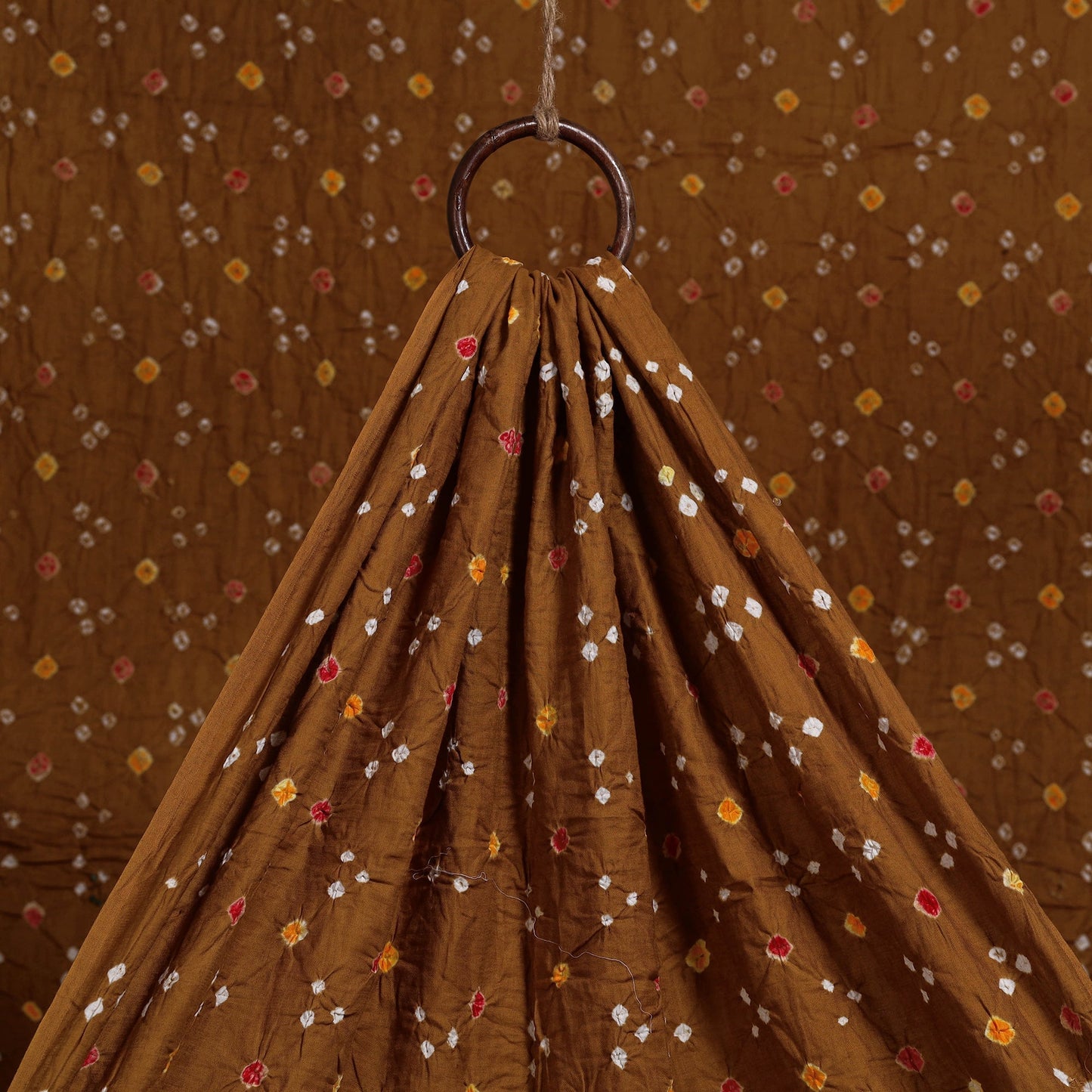 Kutch tie-dye cotton bandhani fabric 08 - handcrafted