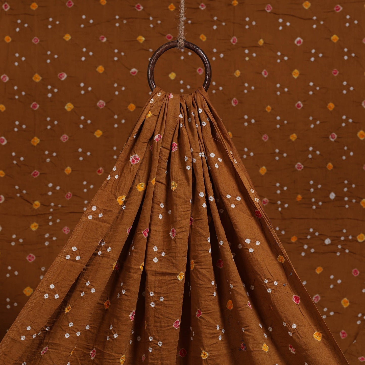 Kutch tie-dye cotton bandhani fabric 25 - handcrafted
