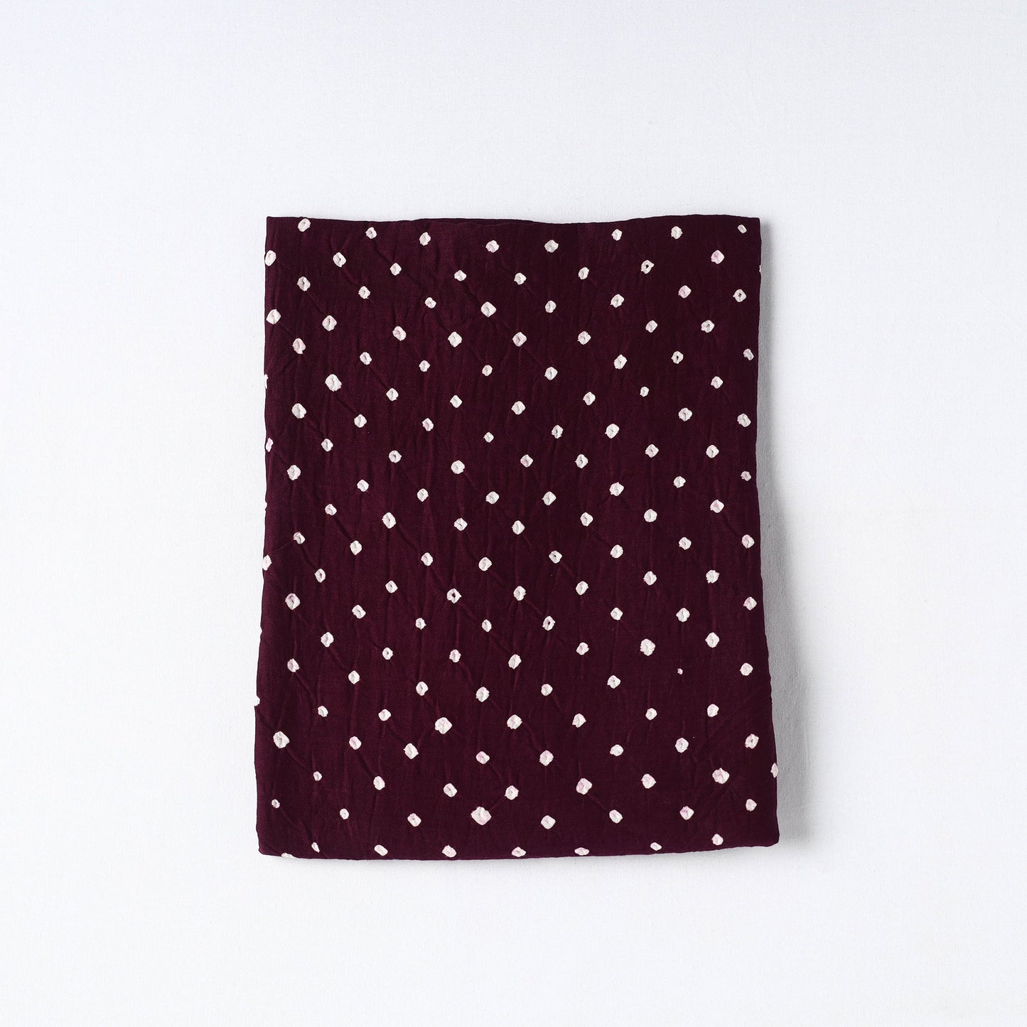 Brown Kutch Tie-Dye Cotton Bandhani Precut Fabric