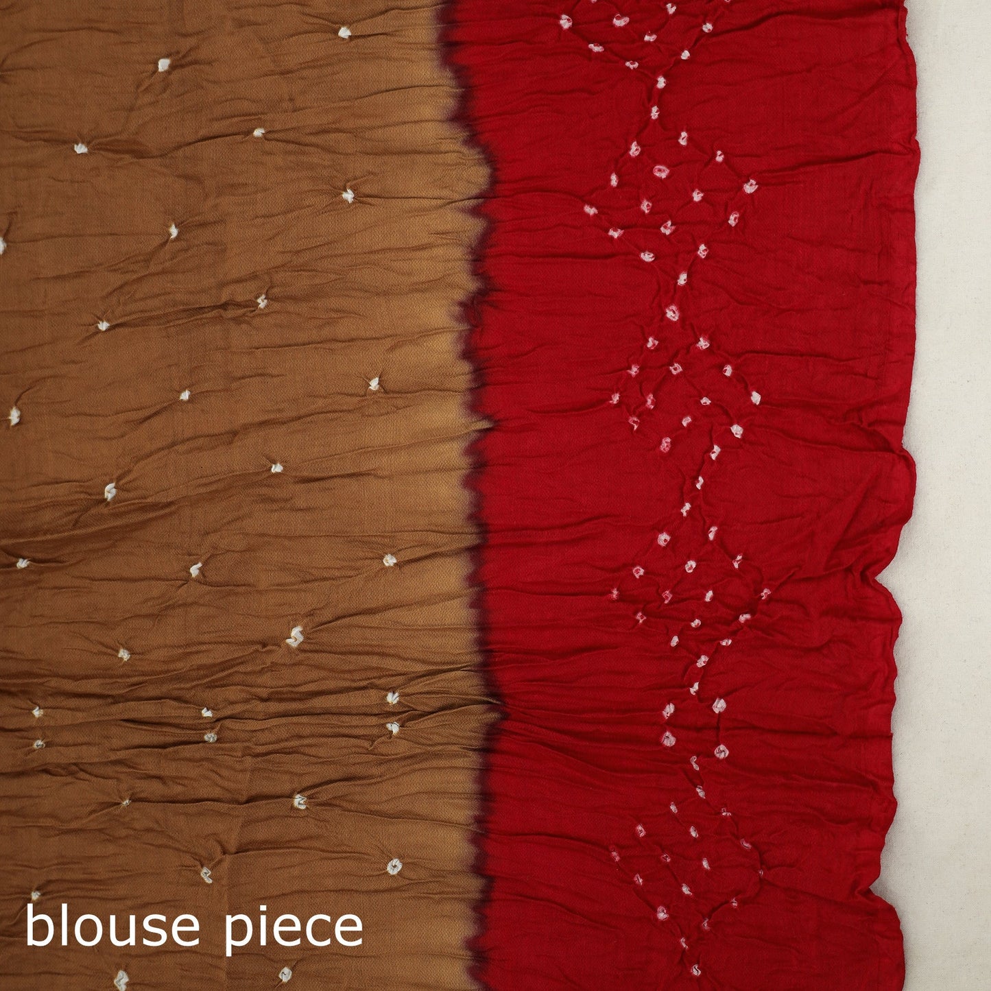 Brown Kutch Bandhani Tie-Dye Cotton Saree