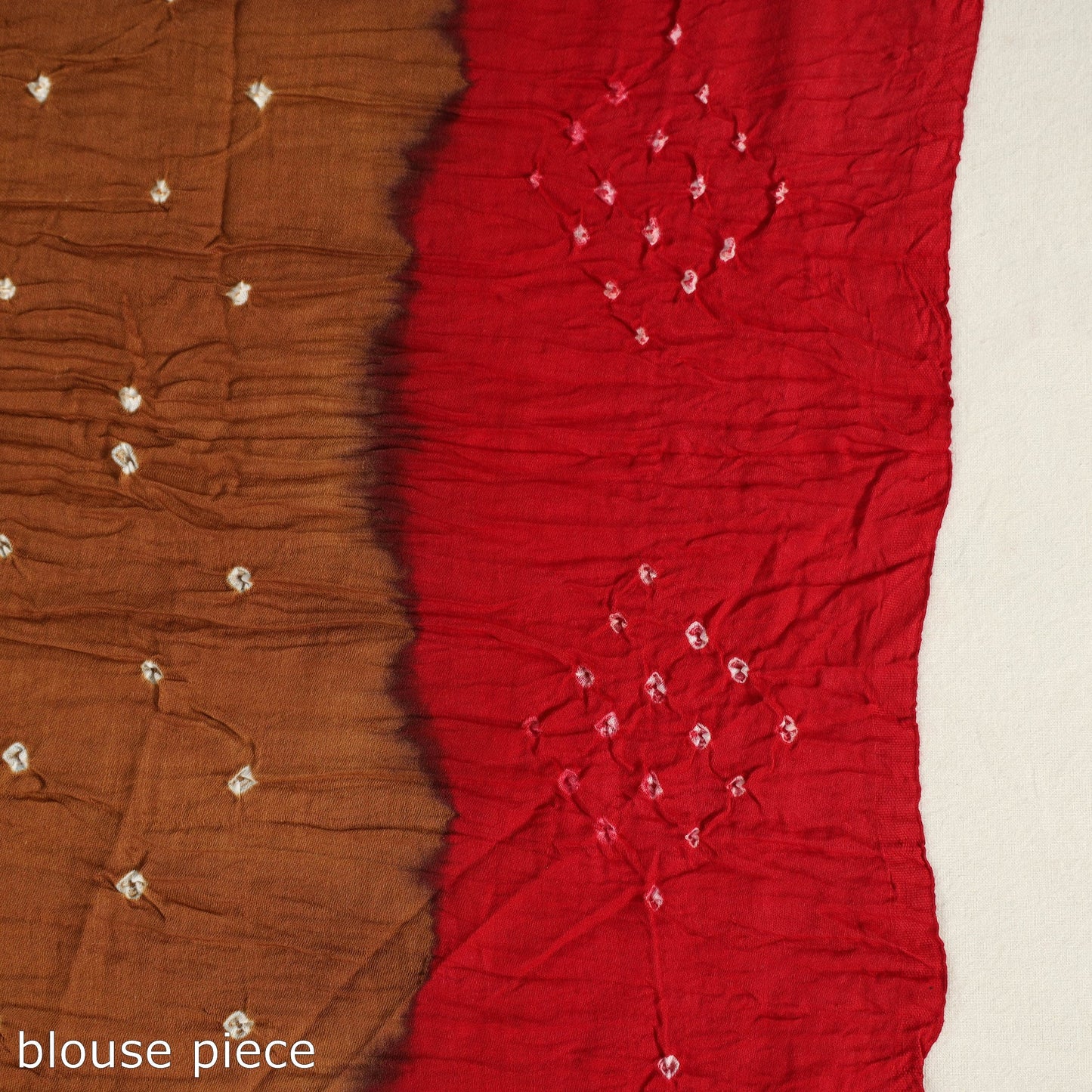 Brown Kutch Tie-Dye Bandhani Saree