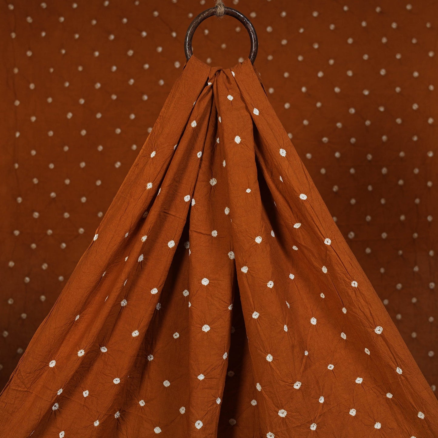Kutch tie-dye pure mul cotton bandhani fabric 10