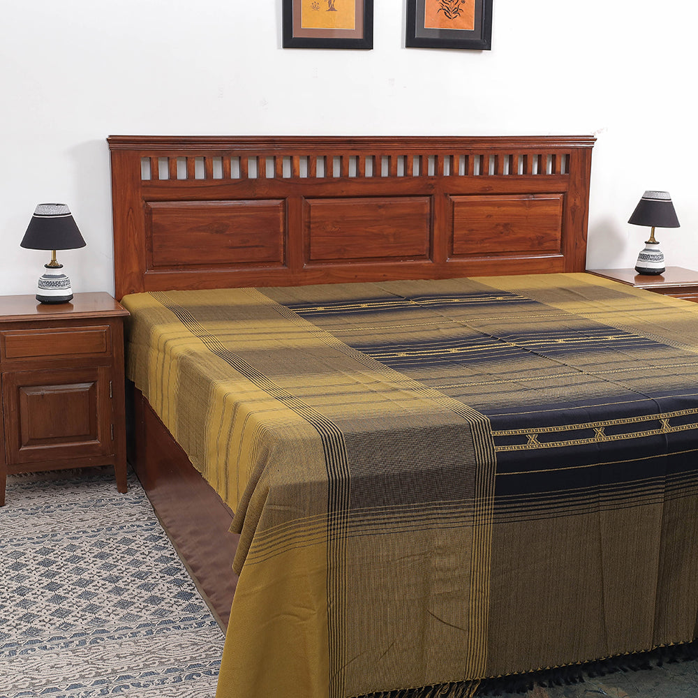 plain double bed cover