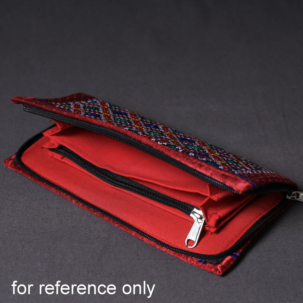 Brown Kutchi Embroidery Mirror Work Clutch