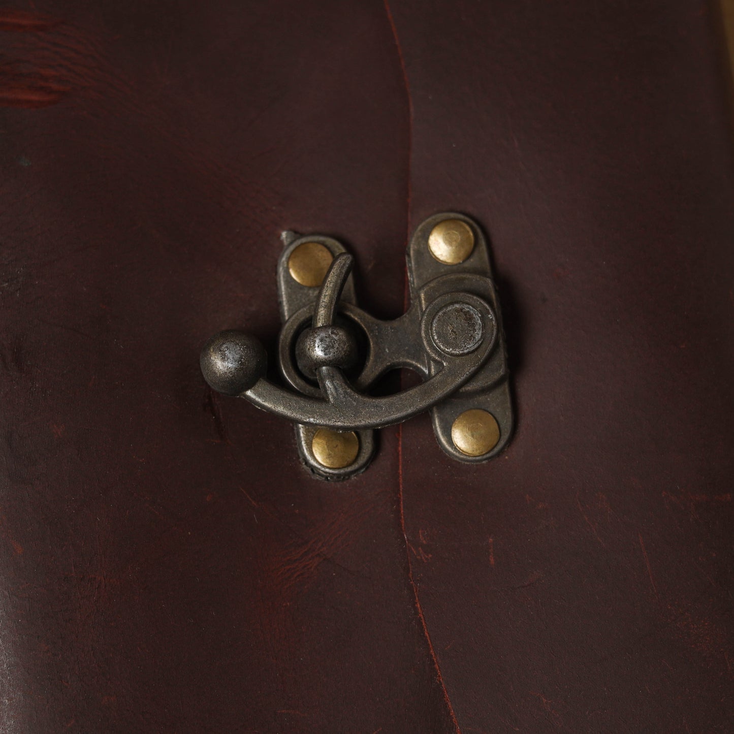 Brown - leather cover handmade paper notebook 07