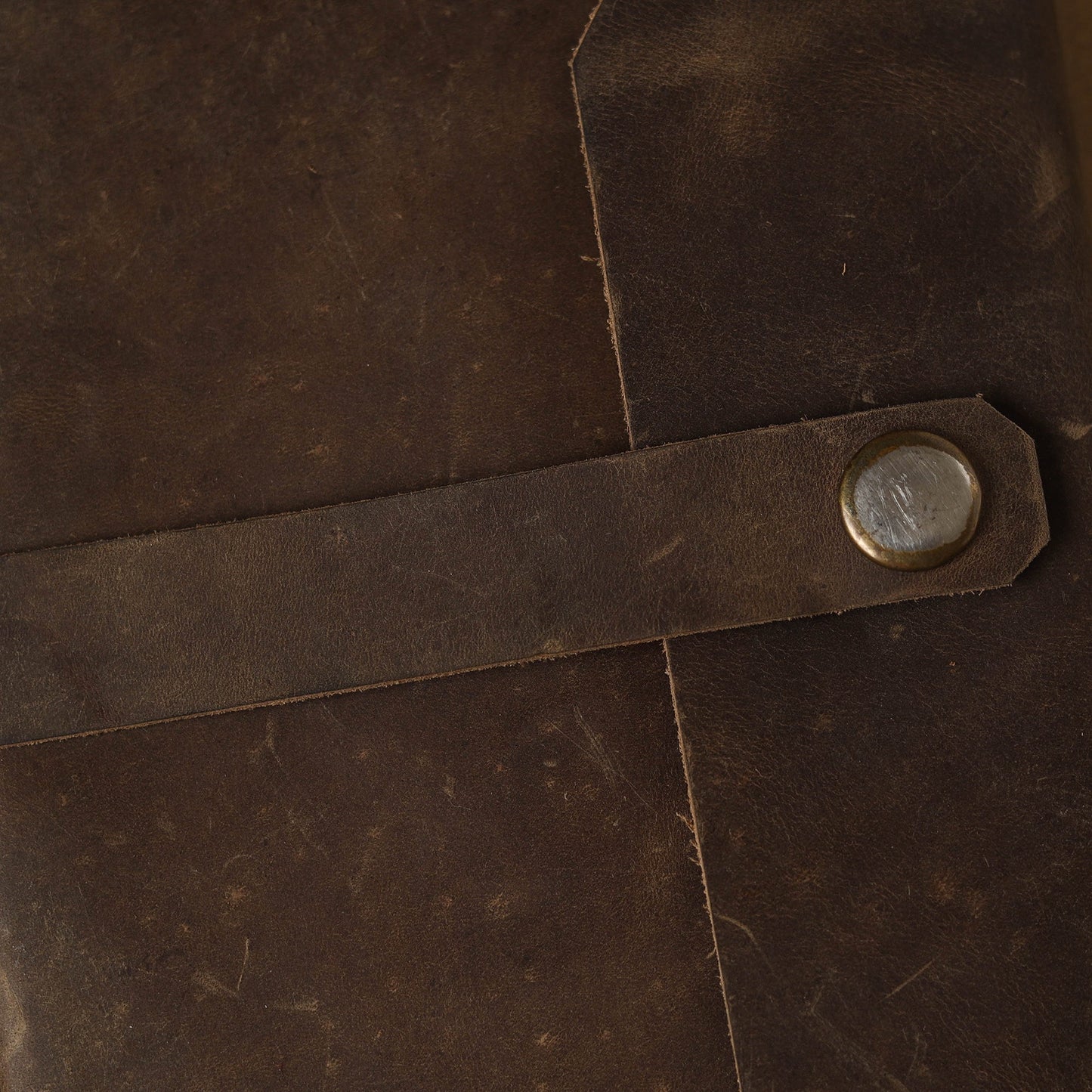 Brown - leather cover handmade paper notebook 11