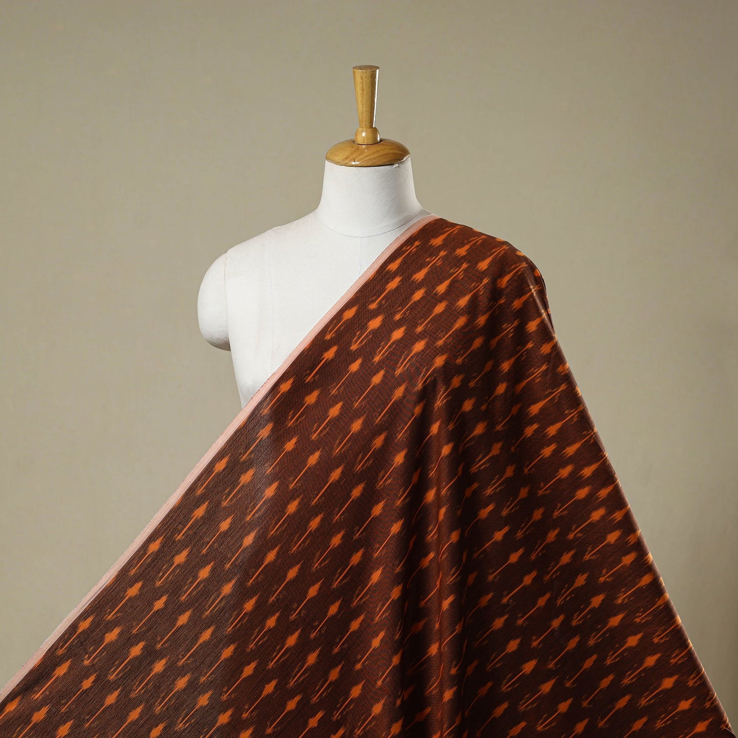 Mercerised cotton pochampally ikat fabric 11 - handcrafted